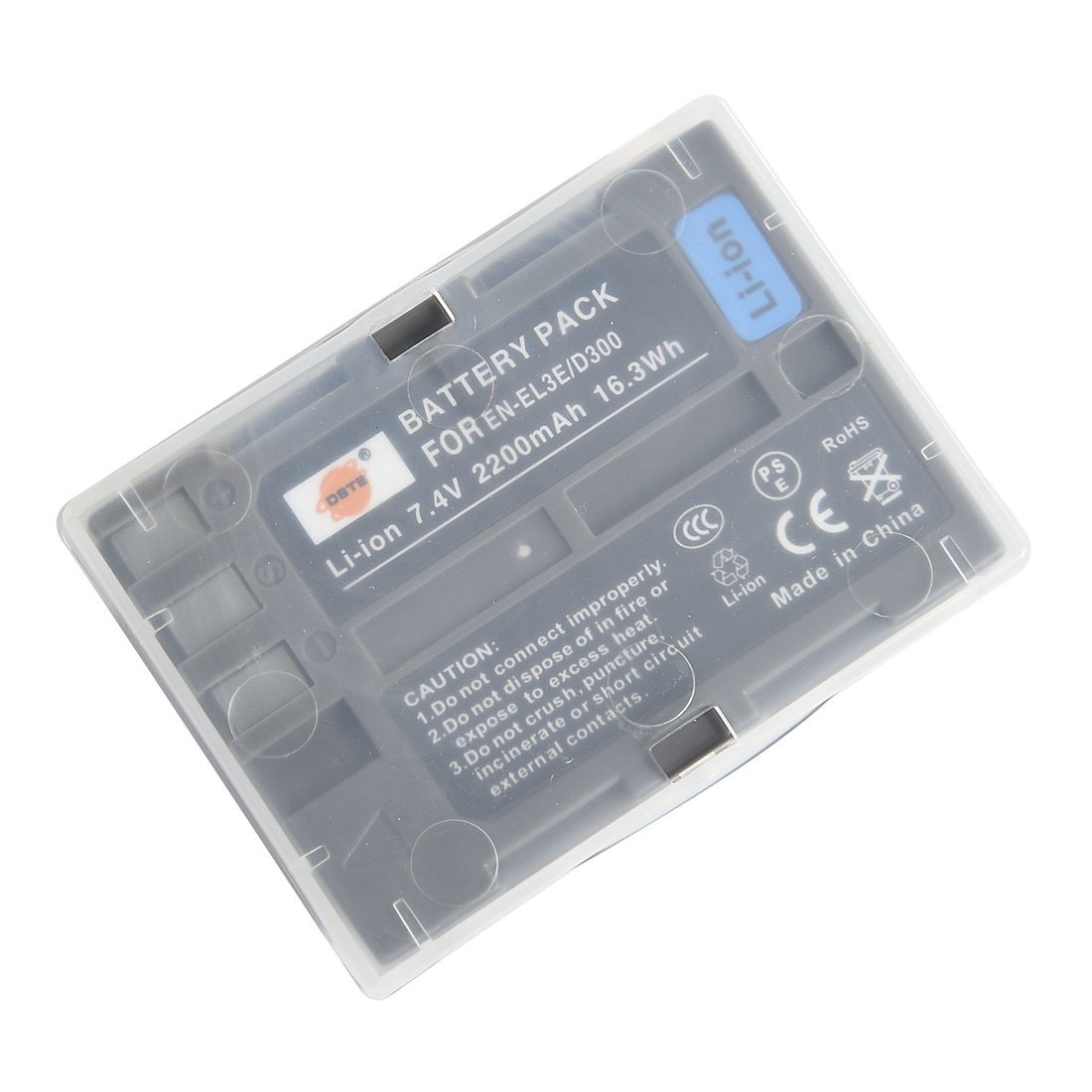 DSTE EN-EL3E ENEL3E 2200mAh 7.4V Li-Ion Replacement Battery Compatible with Nikon D30 D50 D70 D70S D80 D90 D100 D200 D300 D300S D700 - Perfect for Travel, Photography Sessions & Professional Shoots