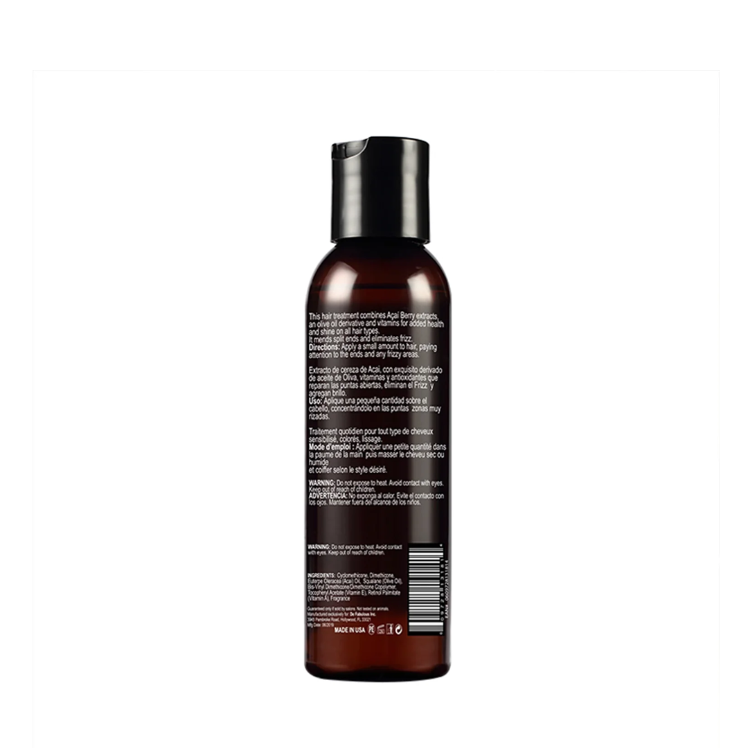 Organic Acai Oil Hair Treatment for Dry & Damaged Hair - Deep Conditioning, Frizz Control & Shine Boost - Perfect for Salon & Home Use