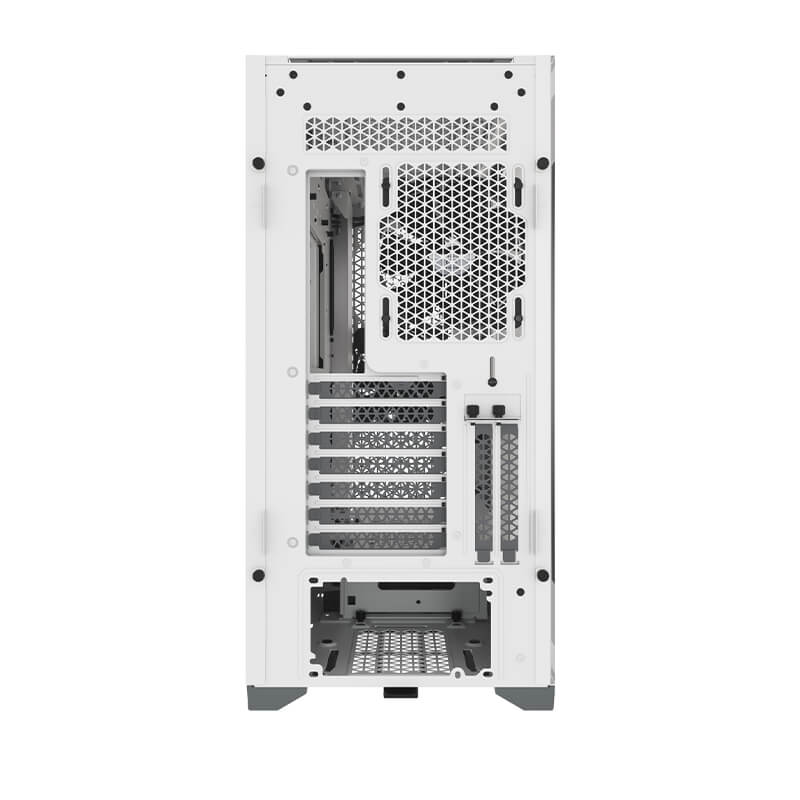 Corsair 5000D AIRFLOW Mid Tower PC Case - White Tempered Glass, High Airflow Design for Gaming & Workstation Builds - Perfect for Streamers & Content Creators