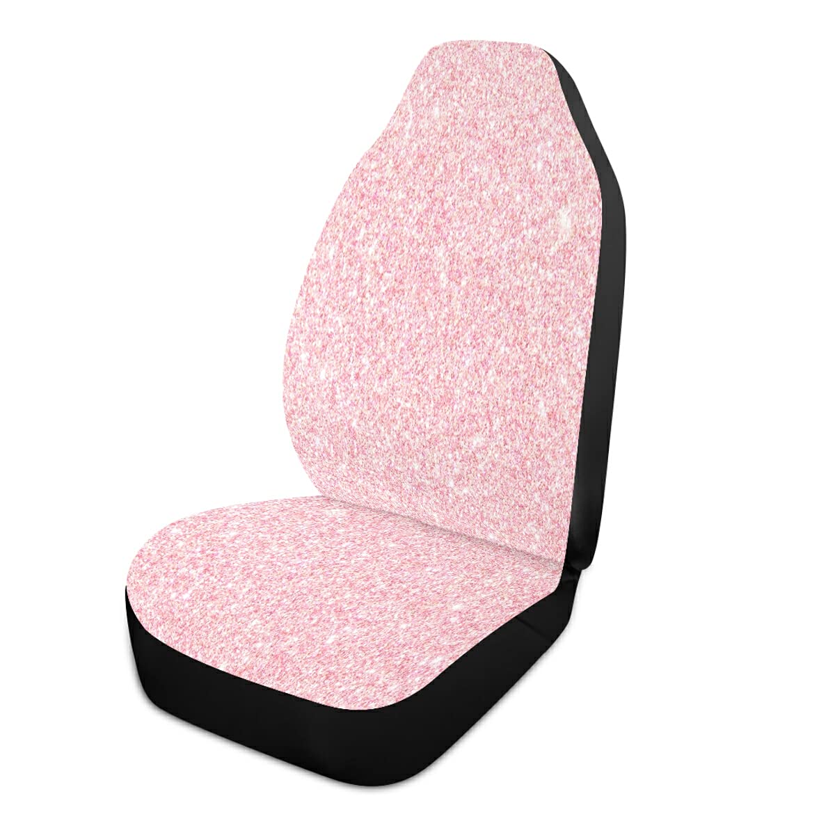Pink Glitter Breathable Car Seat Cover - Universal Fit for Cars, SUVs, Trucks & Vans - 1pc Seat Protector for Comfort & Style | Perfect for Daily Commute, Road Trips & Vehicle Protection