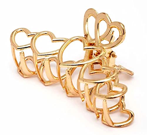 Large Metal Hair Claw Clips for Women - Strong Jaw Clamp Hair Barrettes for Thick Hair, Half Up Bun Hair Accessories (2-Pack) - Perfect for Daily Styling, Work & Special Occasions