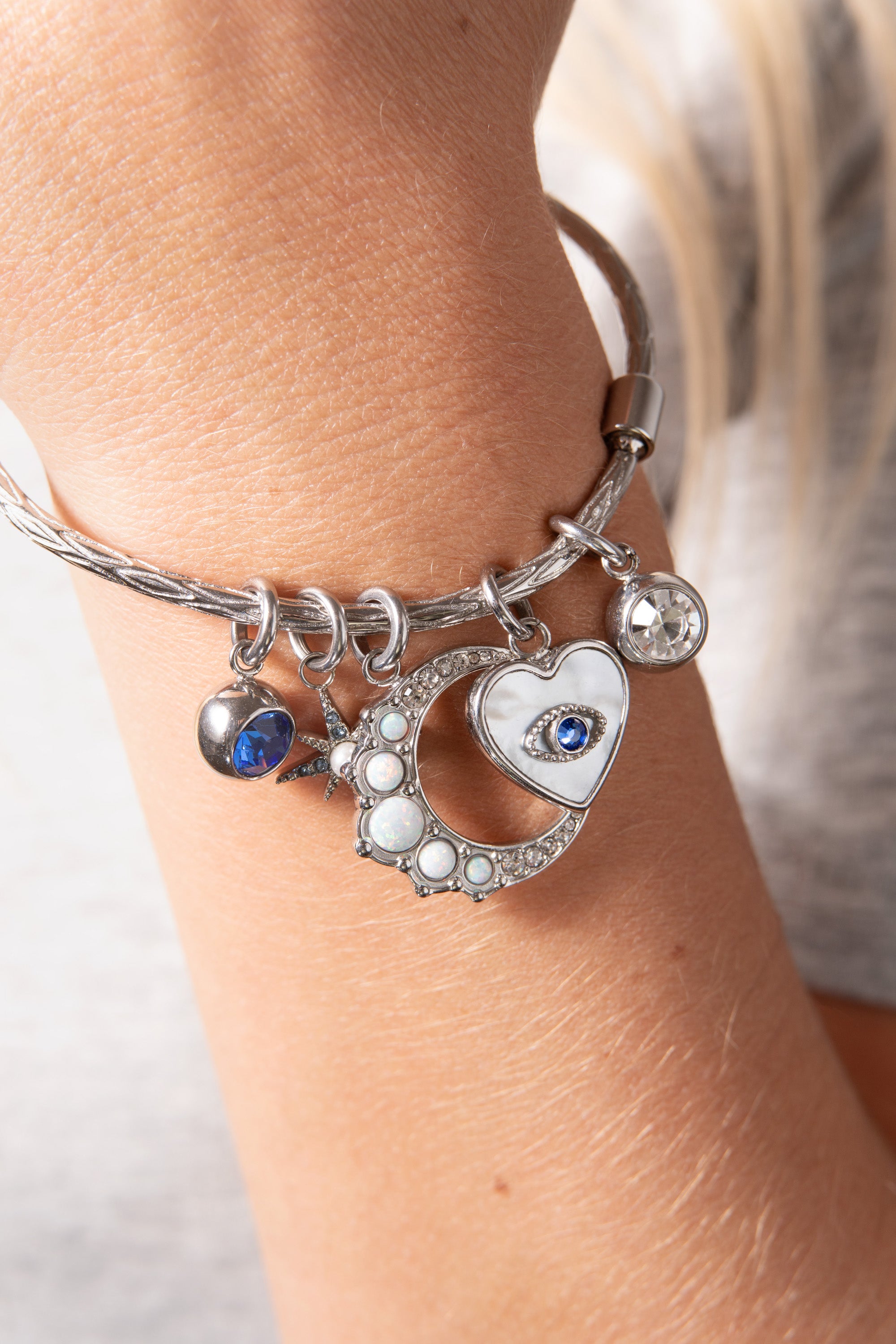 April Birthstone Charm - Sterling Silver Interchangeable Pendant for Necklace or Bracelet - Perfect Gift for April Birthdays, Anniversaries & Special Occasions