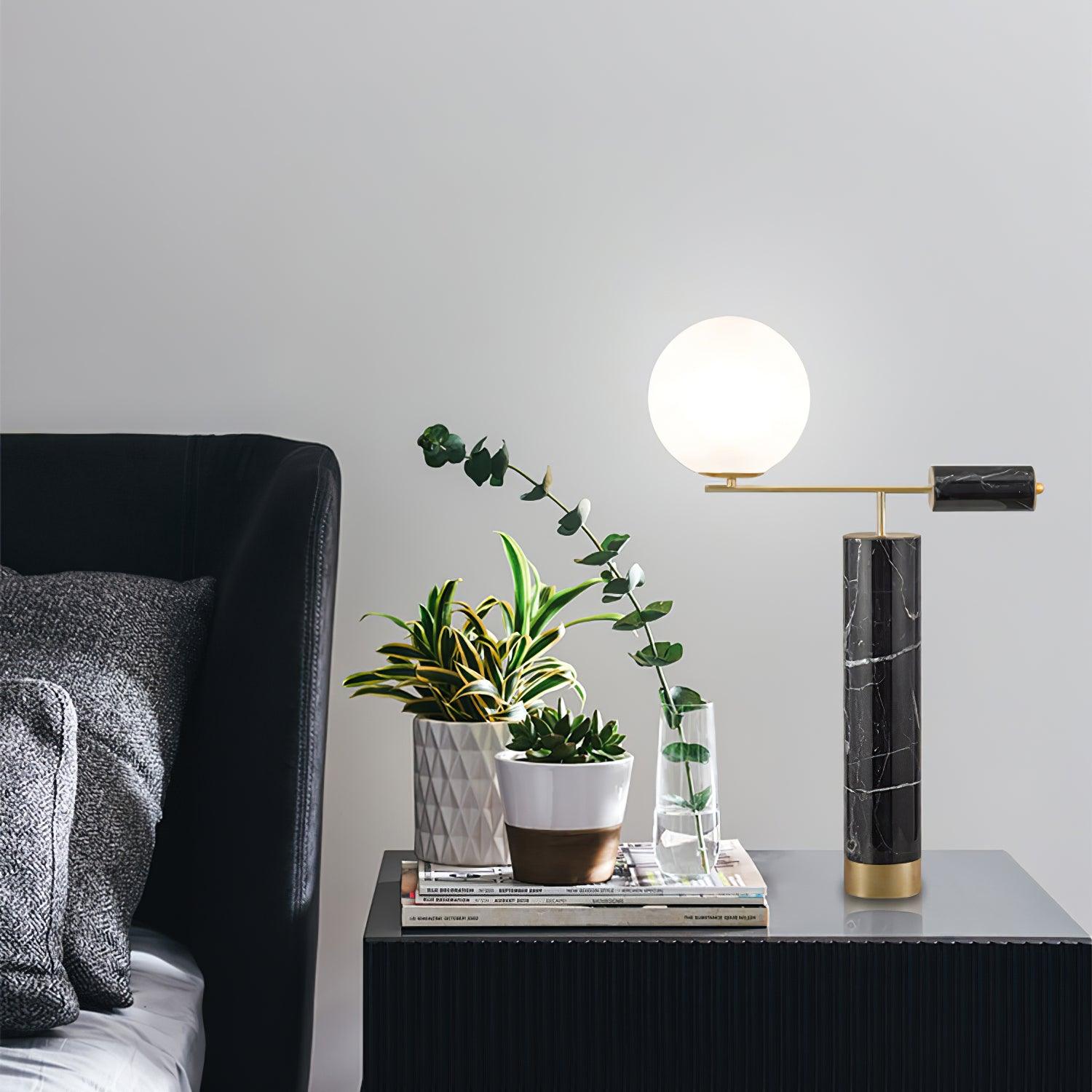 Lexi Table Lamp - Modern LED Nightstand Lamp with Touch Control, 3 Color Temperatures - Perfect for Bedroom, Living Room, or Office Lighting