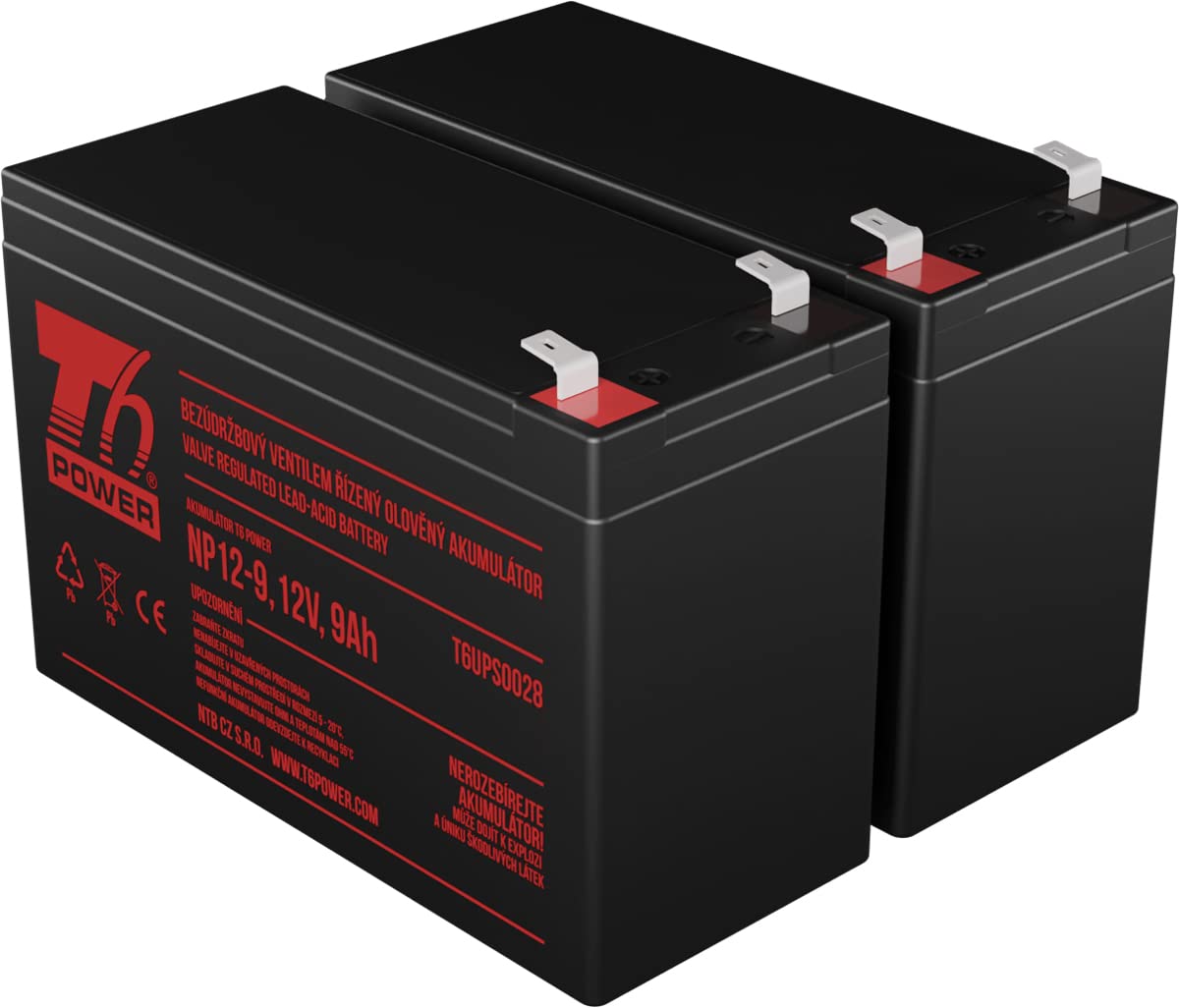 Eaton Ellipse ECO 1600VA VRLA 12V T6 Power Battery Replacement - Long Lasting Backup Power Supply for UPS, Home Office & Emergency Use