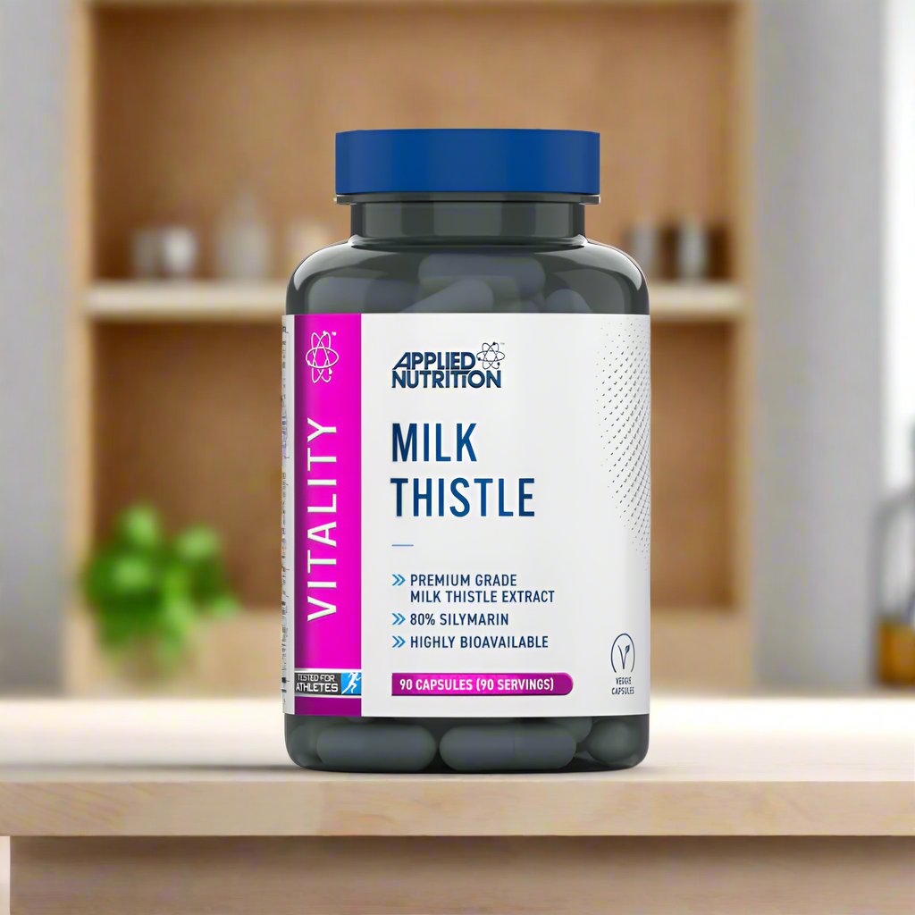 Applied Nutrition Milk Thistle 90 Tablets - Liver Support & Detox Supplement for Digestive Health - Perfect for Daily Wellness Routine