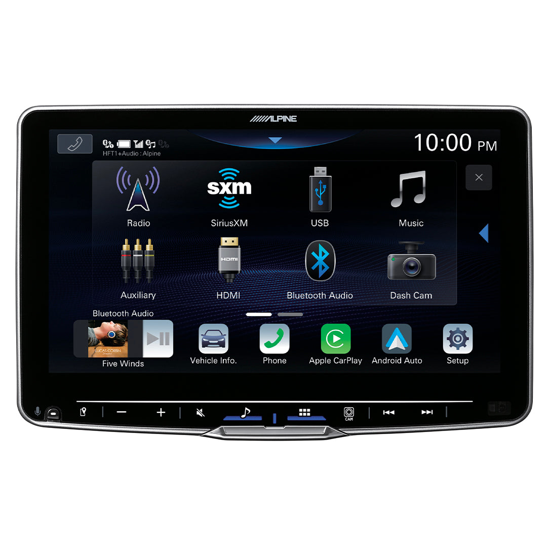 Alpine iLX-F511 Halo 11 Floating HD Multimedia Receiver with Wireless Apple CarPlay & Android Auto - Premium Car Stereo for Seamless Music Streaming & Hands-Free Calling