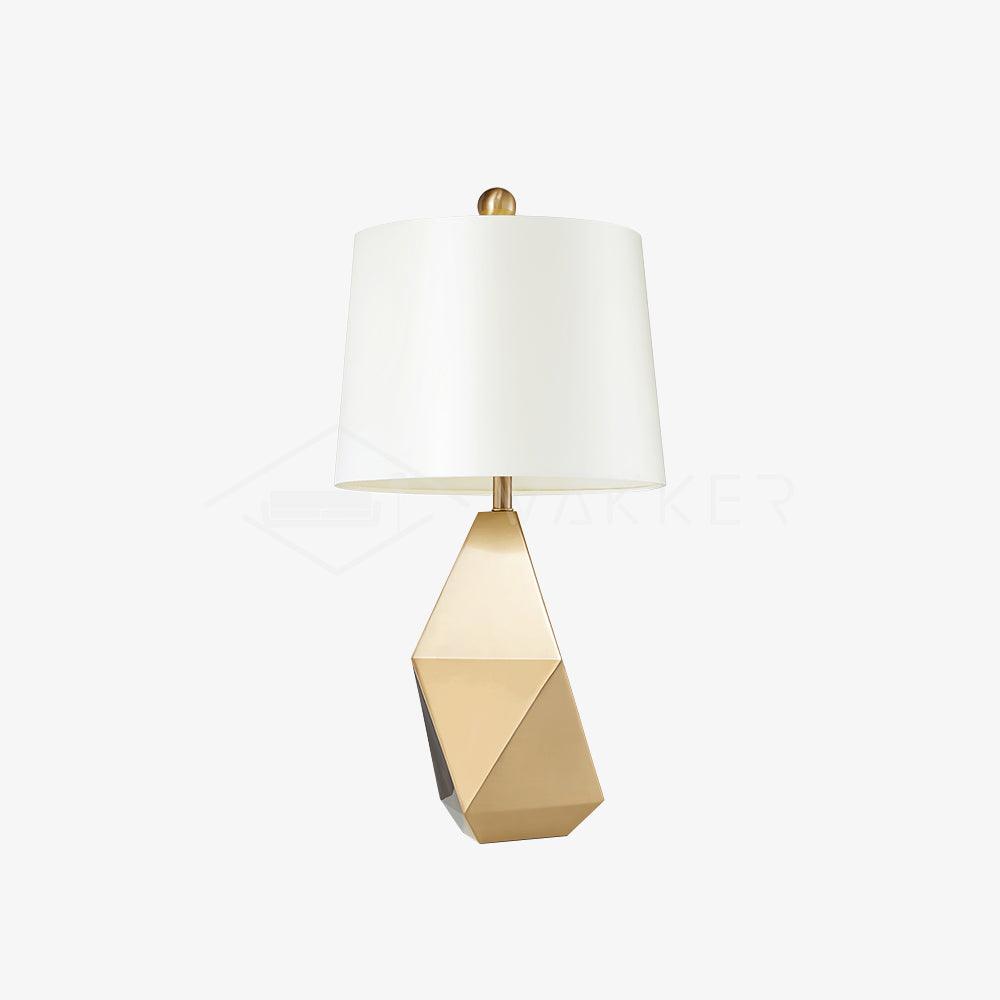 Modern Faceted Table Lamp - Stylish LED Desk Light for Home Office, Bedroom & Living Room Decor - Perfect for Reading, Working & Ambient Lighting