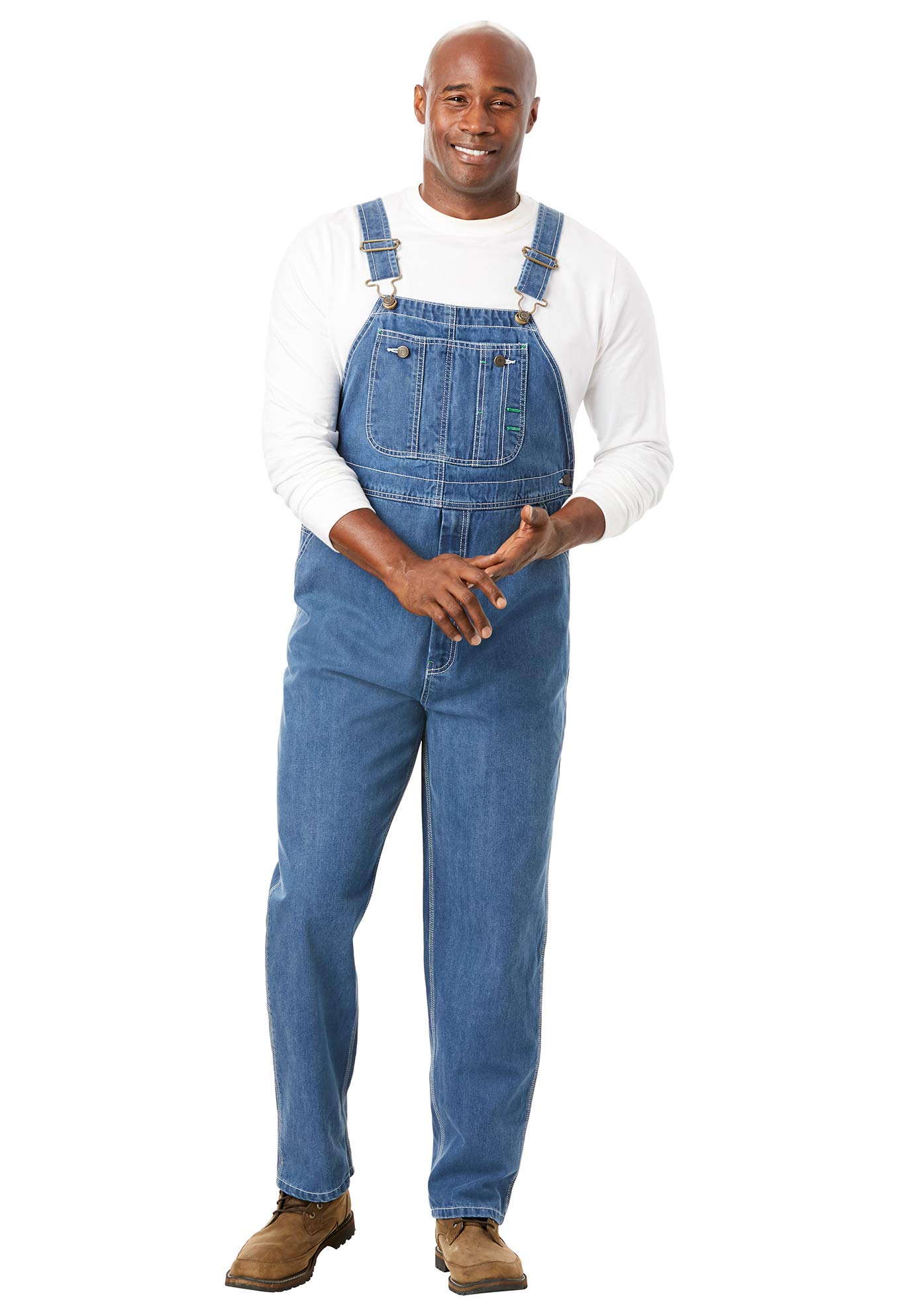 Boulder Creek KingSize Men's Big & Tall Denim Overalls - Durable Workwear for Farming, Construction & Outdoor Activities