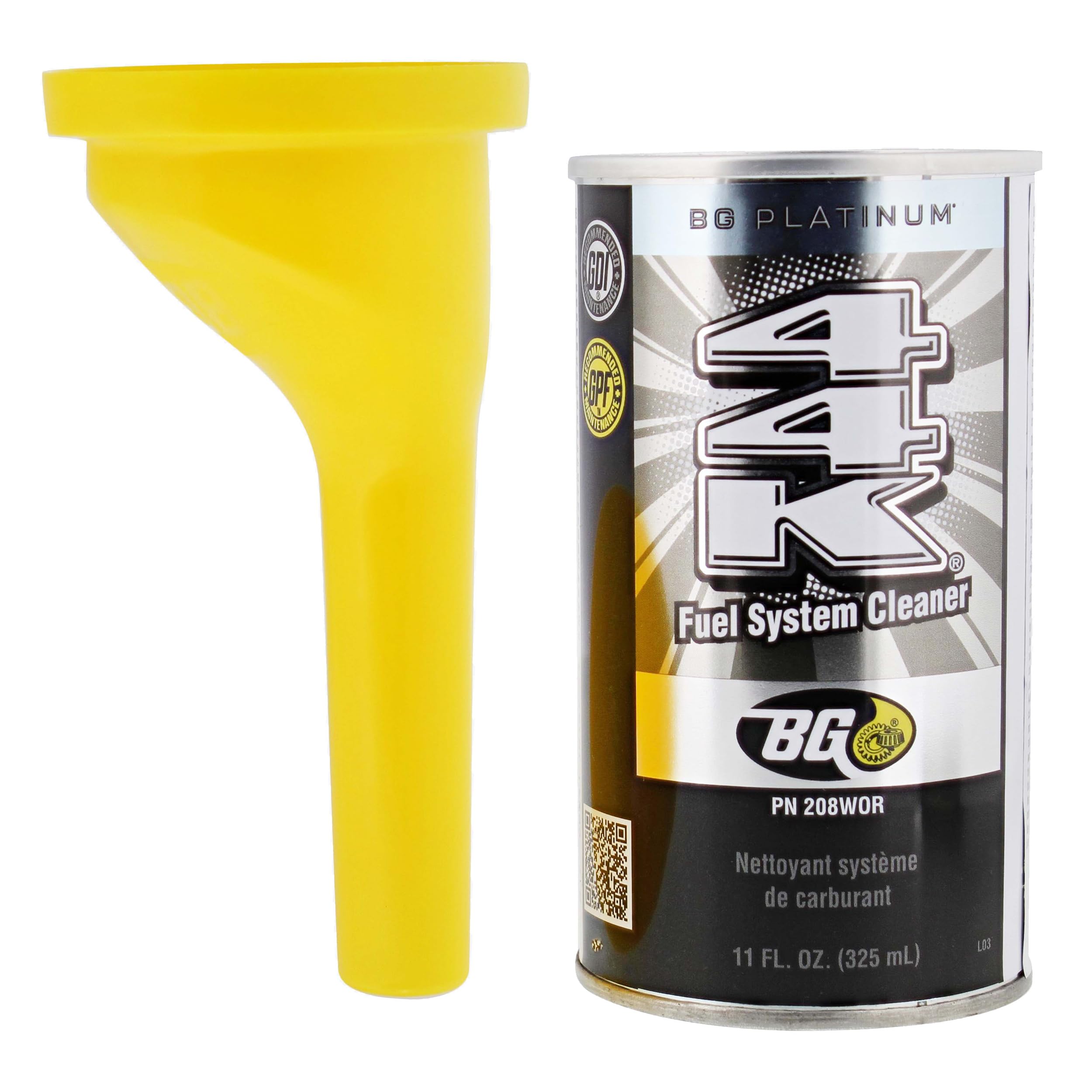 BG 44K Fuel System Cleaner & Power Enhancer with Funnel - Professional Engine Treatment for Cars, Trucks & SUVs | Improves Performance, MPG & Emissions