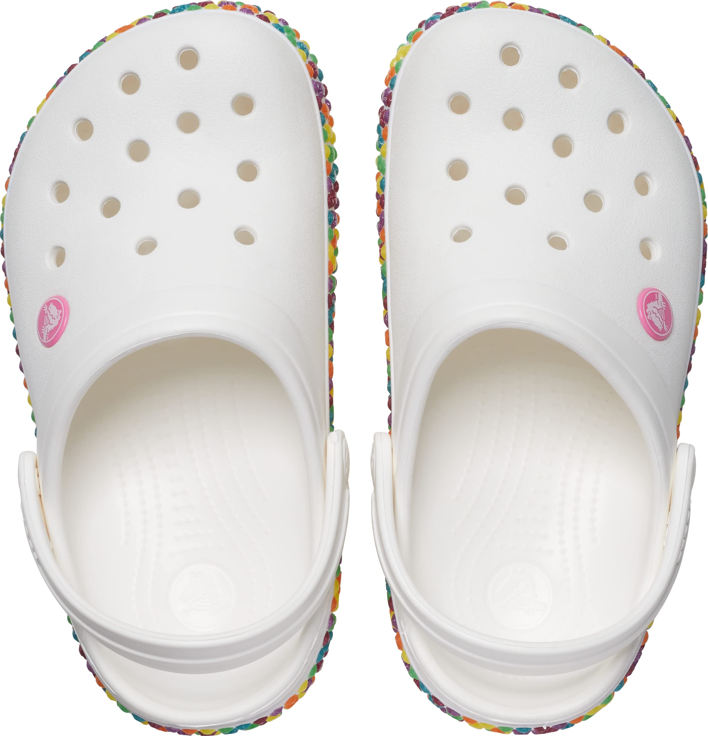 Crocs Unisex-Child Crocband Rainbow Band Clog | Kids Water Shoes for Beach, Pool & Outdoor Play | Comfortable & Lightweight Slip-On Sandals