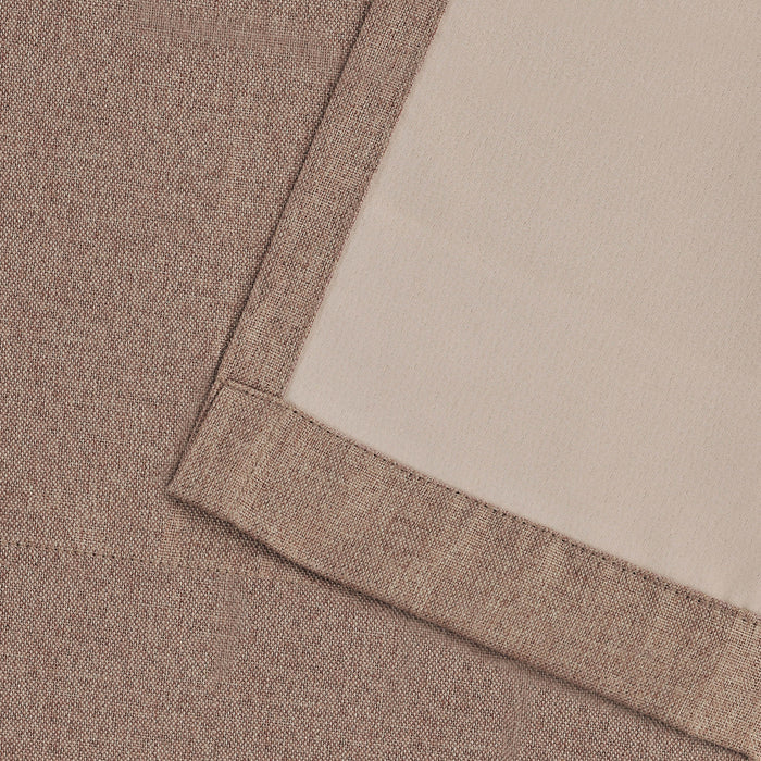 Blackout Curtains for Bedroom - 100% Linen Washable Room Darkening Curtains Set of 2 Panels - Perfect for Home Theater, Nursery & Light Sleepers