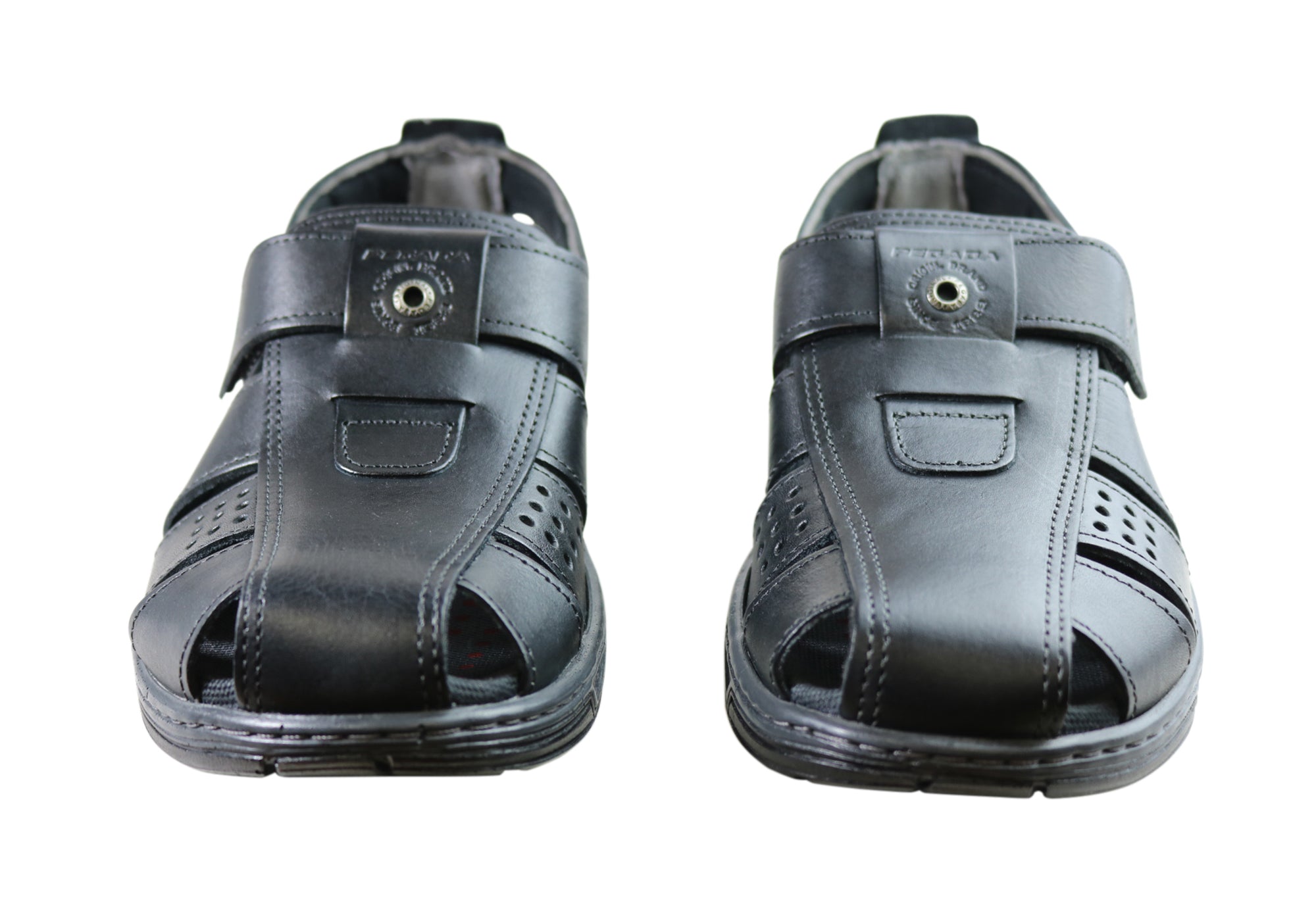 Premium Kent Men's Leather Sandals with Cushioned Comfort - Handcrafted in Brazil - Perfect for Beach, Travel & Summer Outdoor Activities