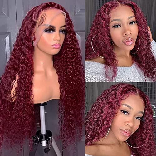 13x1 Deep Wave Lace Front Wig Human Hair 16