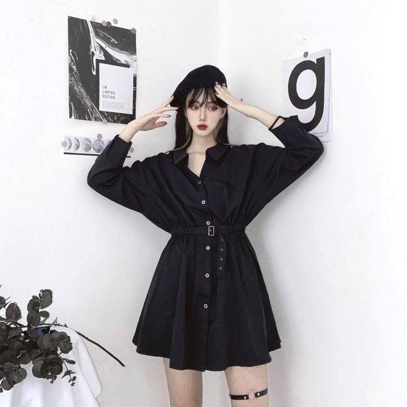Elegant Gothic Long Dress & Short Skirt - Audrey Hepburn Style Little Black Dress for Waist Slimming | Perfect for Evening Parties, Date Nights & Formal Events