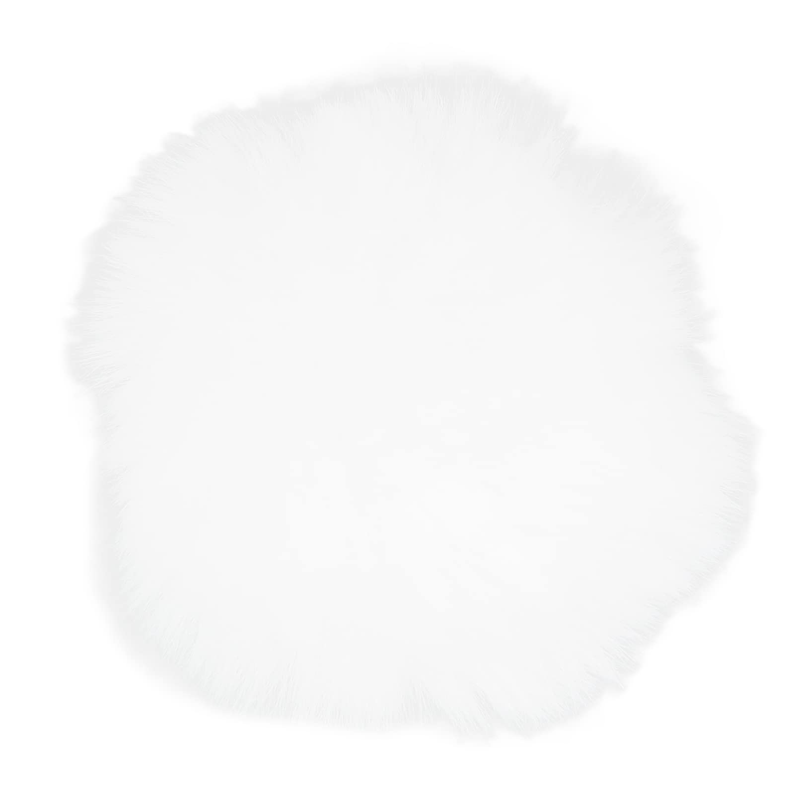 Premium Artificial Fur Lapel Mic Windscreen - Noise Reduction Lavalier Microphone Cover for Clear Sound, Comfortable & Durable - Ideal for Outdoor Interviews, Podcasting, YouTube Videos (White)