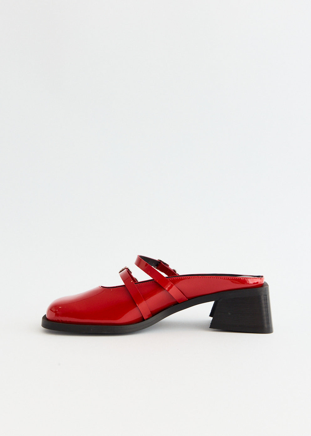 Andie Red Lipstick Mules for Women - Comfortable Slip-On Mules with Bold Red Lipstick Print - Perfect for Casual Outings, Date Nights, and Summer Fashion