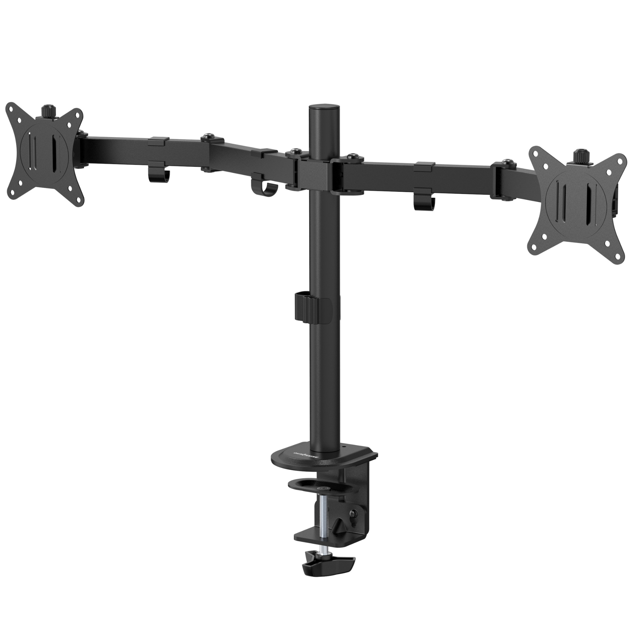 Outshine Dual Monitor Stand for Gaming - Adjustable VESA Mount for 13-32 inch Screens - Perfect for Home Office, Streaming & Esports Setup