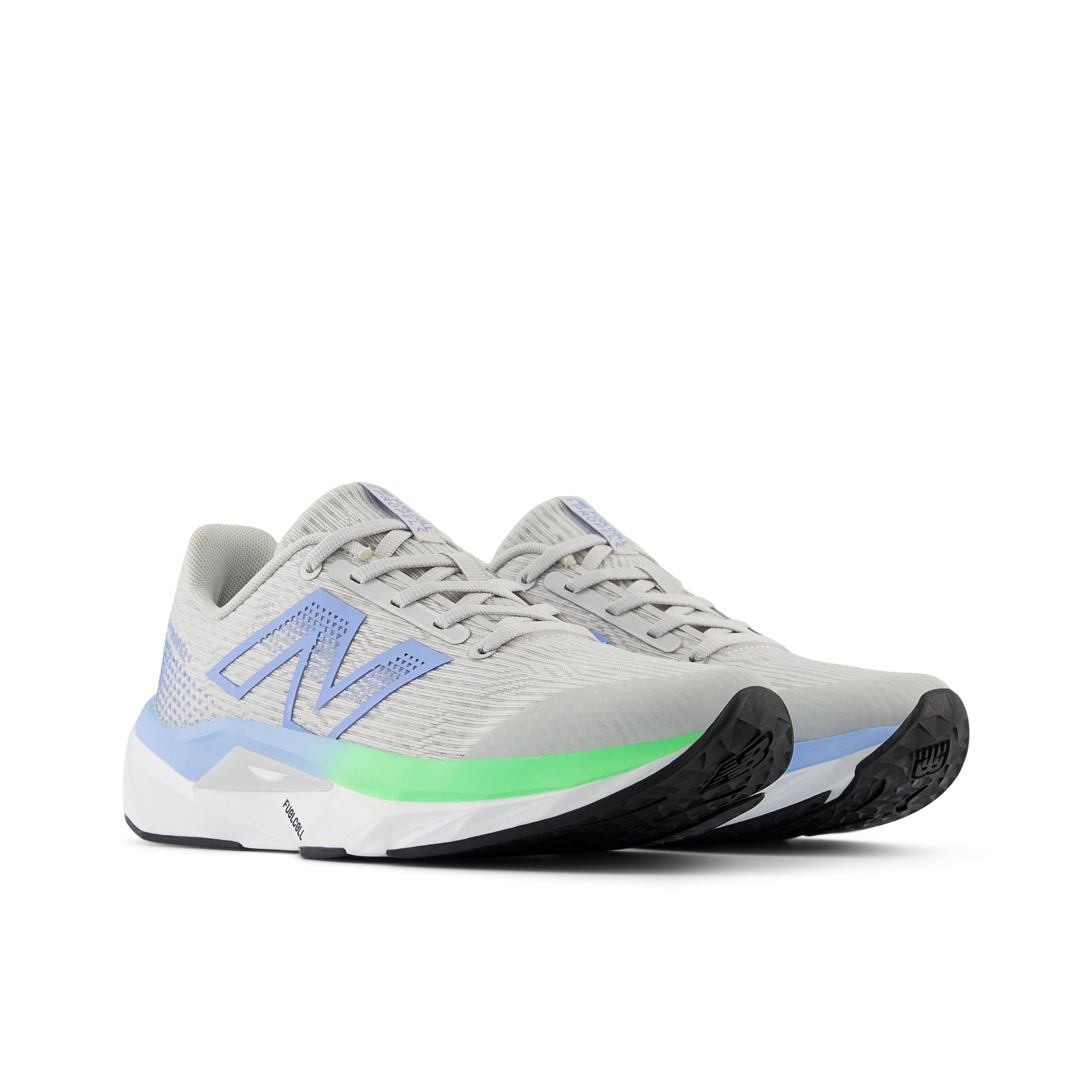 New Balance FuelCell Propel v5 Running Shoes for Big Kids - Grey Matter/Electric Sky/Electric Jade - Lightweight & Cushioned for School, Sports & Daily Activities