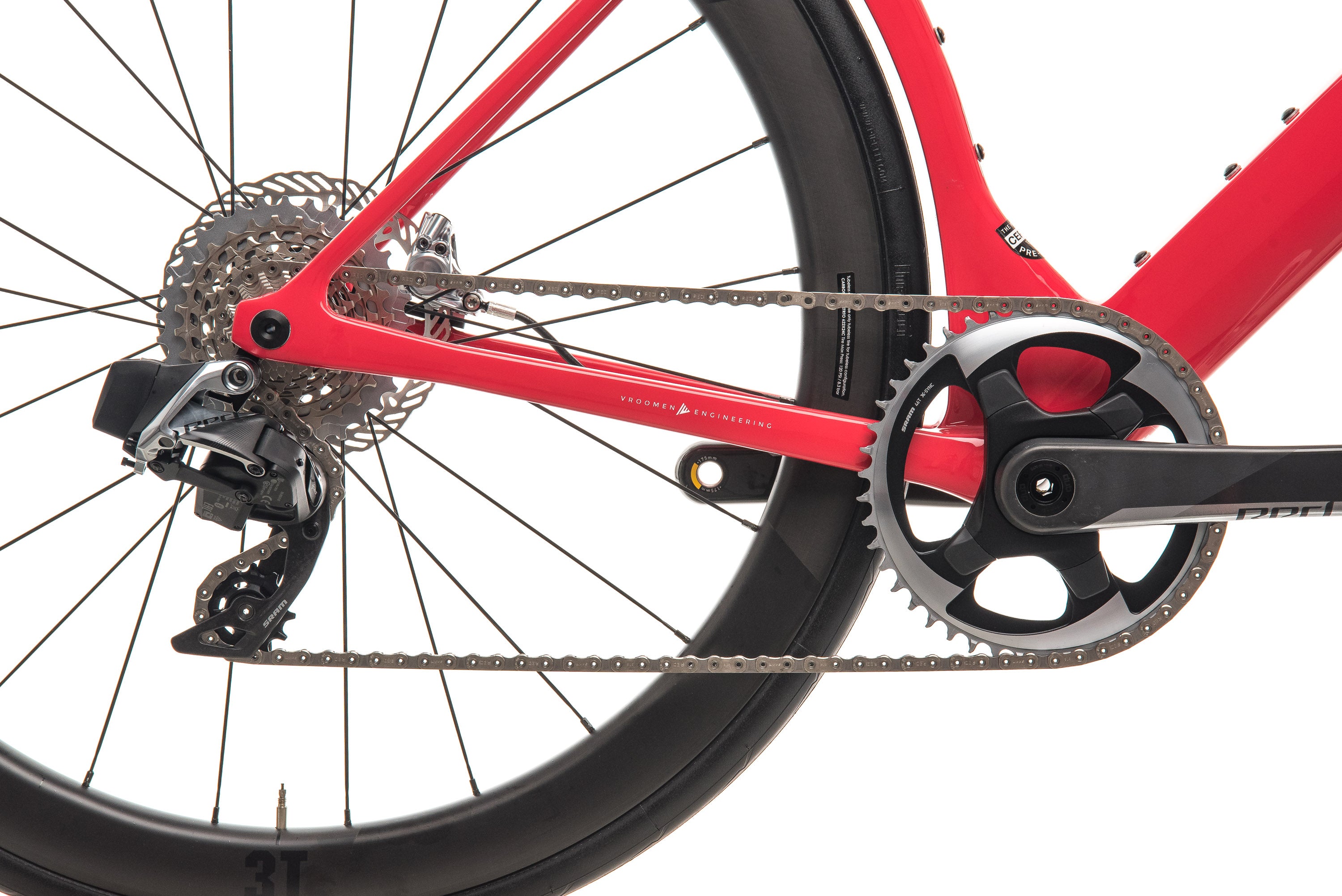 2020 3T Strada Team Red AXS eTap Road Bike - Large Size | High-Performance Carbon Frame, Wireless Shifting | Perfect for Racing, Endurance & Long-Distance Cycling