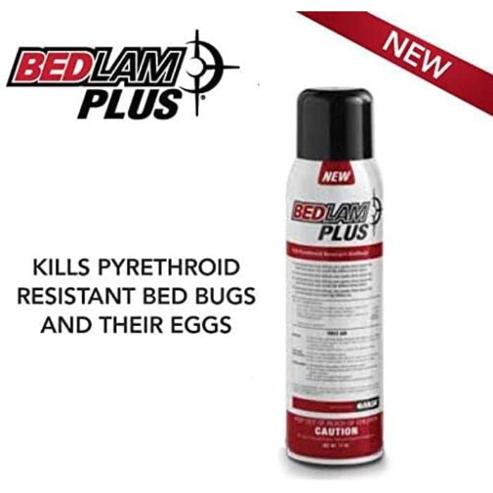 Bedlam Plus Aerosol Bed Bug Killer - Fast Acting Spray for Mattresses, Furniture & Travel - Eliminates Bed Bugs & Eggs - Home & Hotel Use