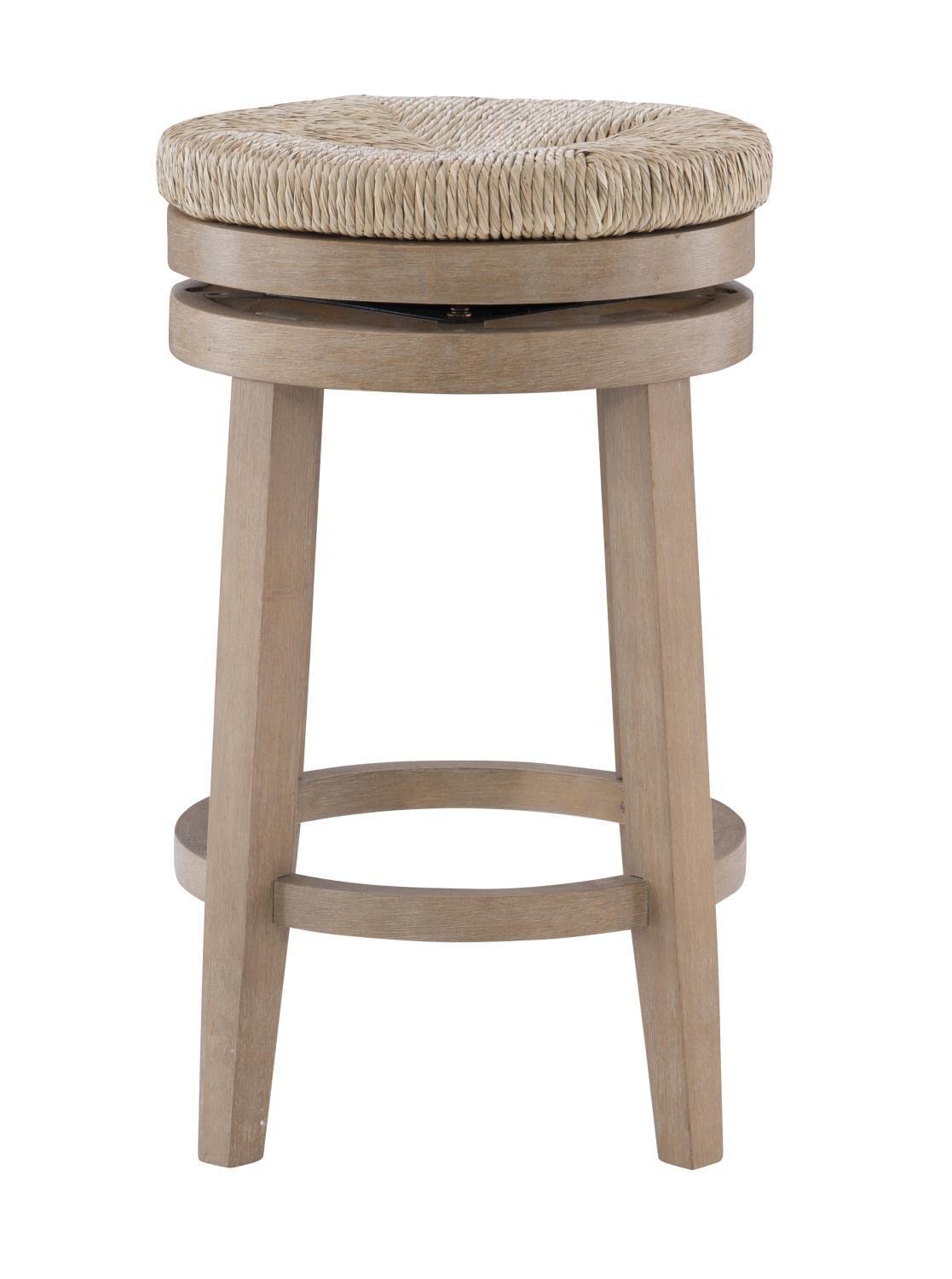 Powell Furniture Maya Swivel Counter Stool - Natural Wood Bar Stool with 360° Rotation for Kitchen Island, Breakfast Nook & Home Bar - Comfortable & Stylish Seating Solution