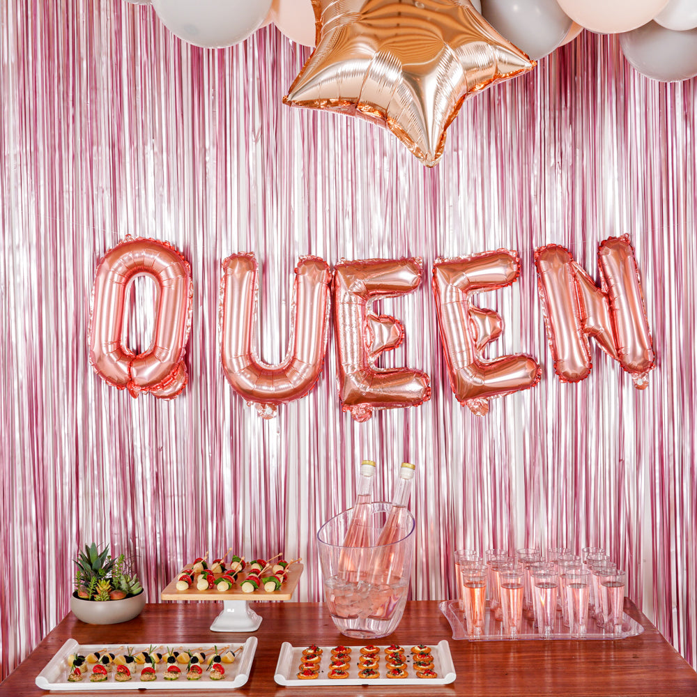 Balloonify Rose Gold Mylar Letter U Balloon - 16 Inch Large Foil Alphabet Balloon for Birthday Party Decorations, Wedding, Baby Shower & Anniversary Celebrations
