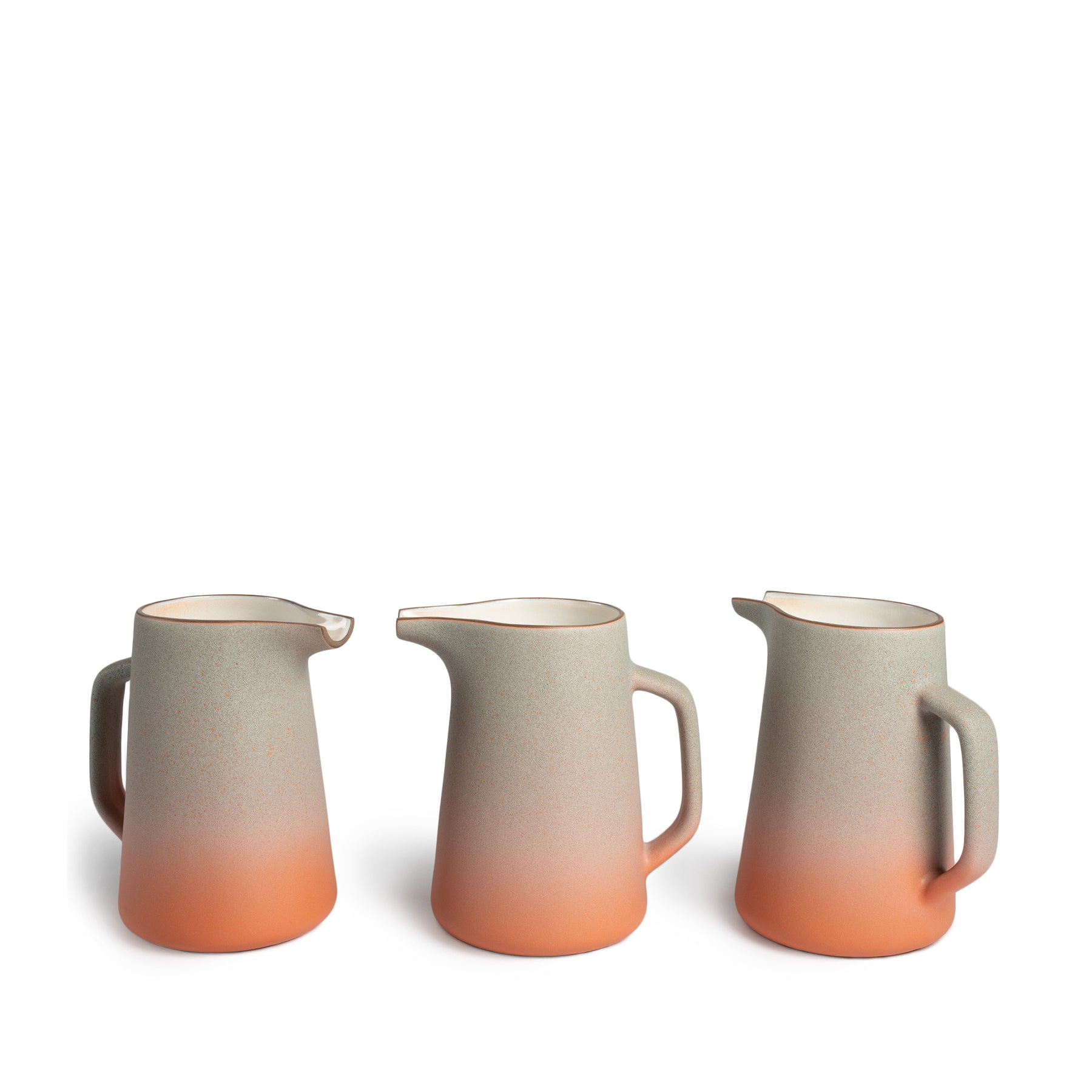 Large Glass Pitcher with Fog and Tangerine Design - Perfect for Iced Tea, Lemonade & Summer Beverage Serving