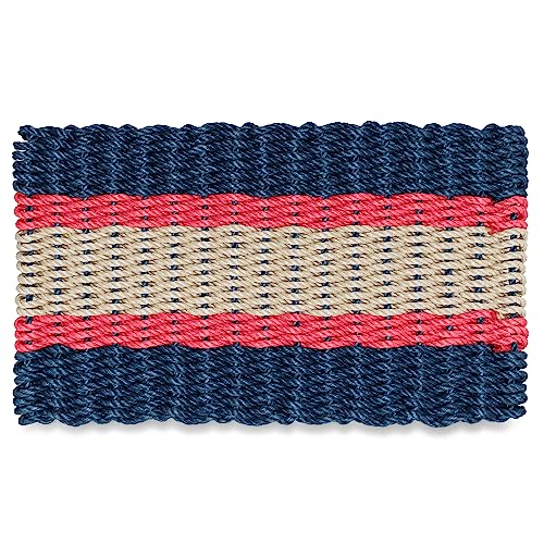 Navy, Red, Light Tan