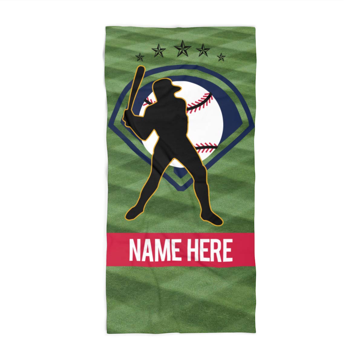 **Personalized Atlanta Colors Themed Cotton-Polyester Kids Towel - 60