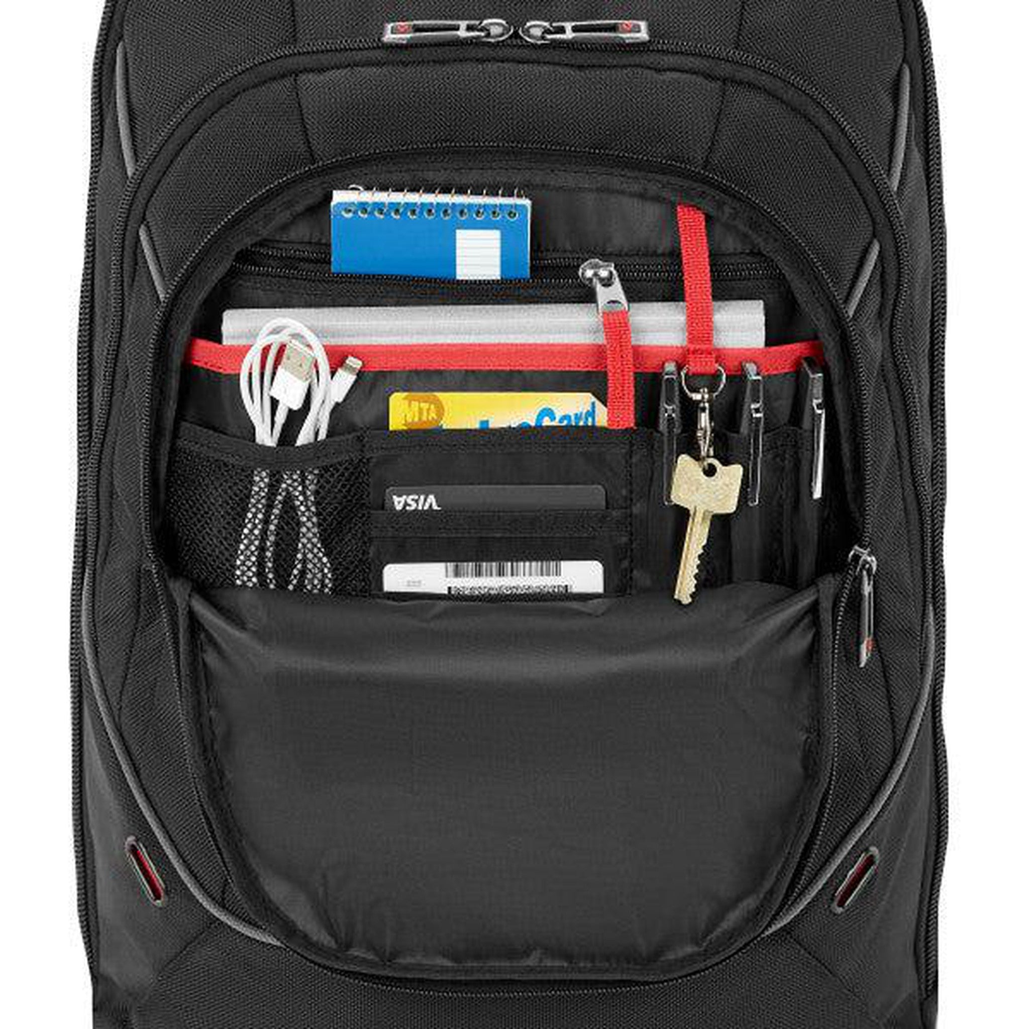 Samsonite Nutech Wheeled Backpack - Lightweight Carry-On Luggage with Spinner Wheels for Travel, Business & School | Durable Laptop Backpack with USB Charging Port