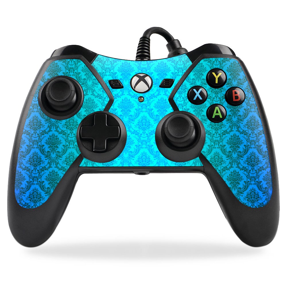 PowerA Pro Ex Xbox One Controller Skin Wrap - Blue Vintage Design | Protective Cover & Decorative Sticker | Perfect for Gaming, Collecting & Customizing Your Controller