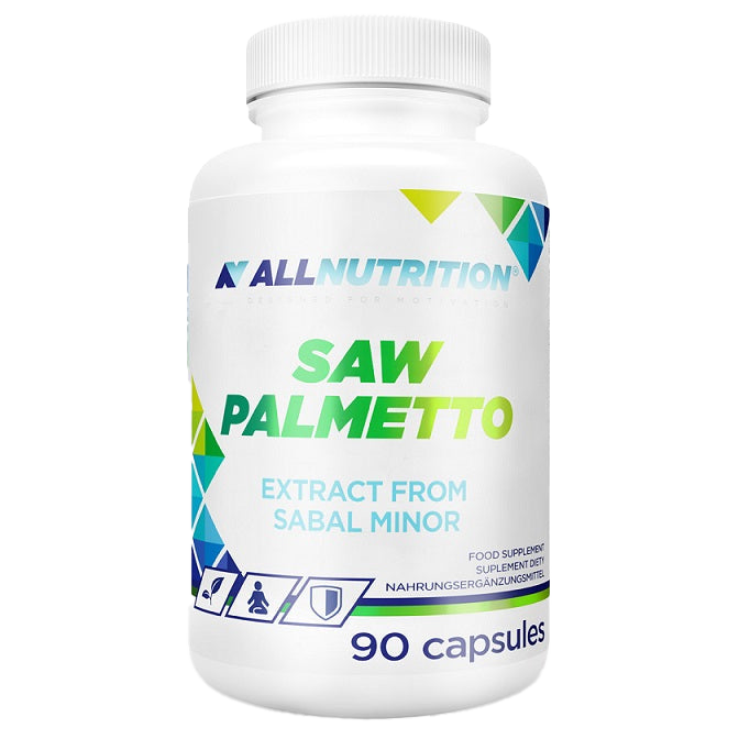 Allnutrition Saw Palmetto Extract 90 Capsules - Natural Prostate Support & Hair Growth Supplement for Men - Daily Wellness & Vitality Boost