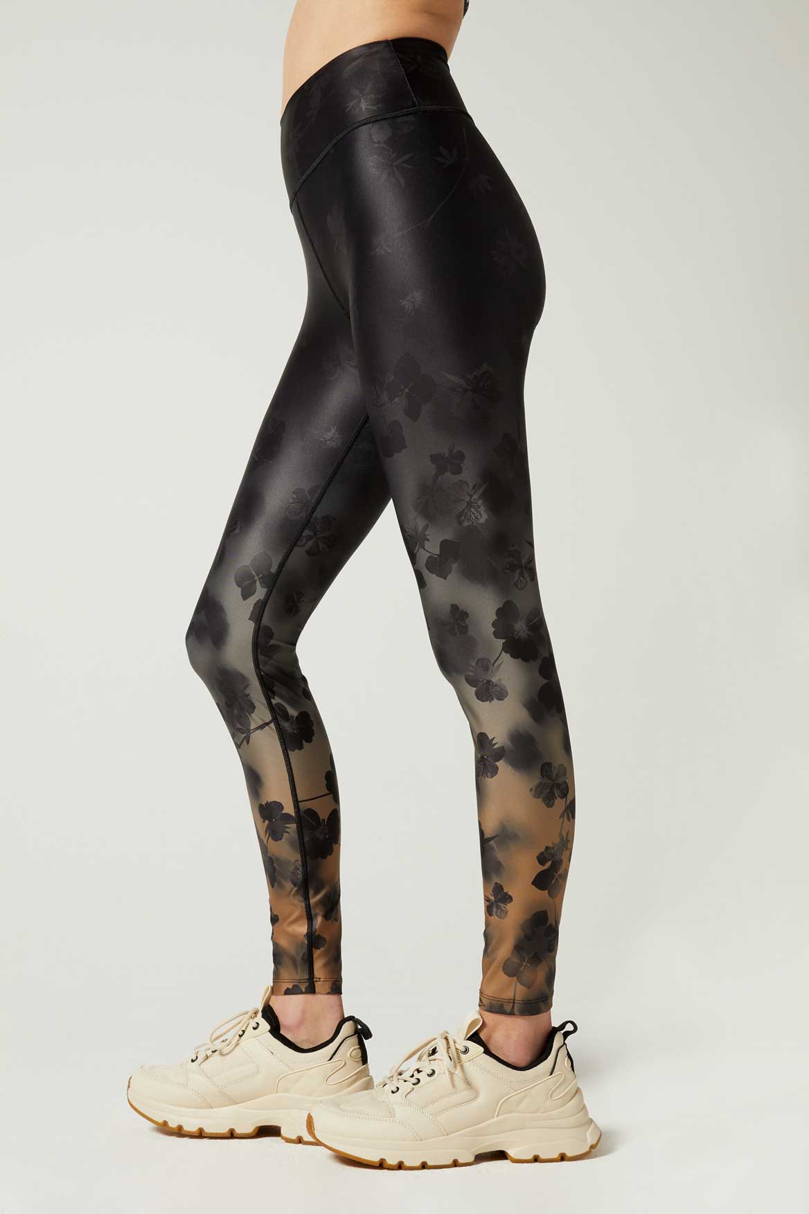 Camila Front Pocket Leggings - Floral Camo Print High Waist Yoga Pants for Women | Workout, Running, Lounge & Everyday Wear