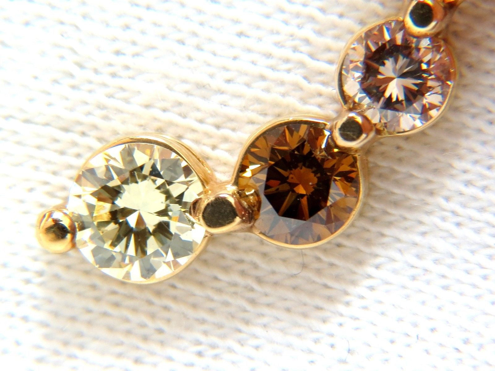2.06CT Natural Fancy Yellow Orange Brown Light Pink Diamond Pendant Necklace - Elegant Jewelry for Weddings, Anniversaries & Special Occasions