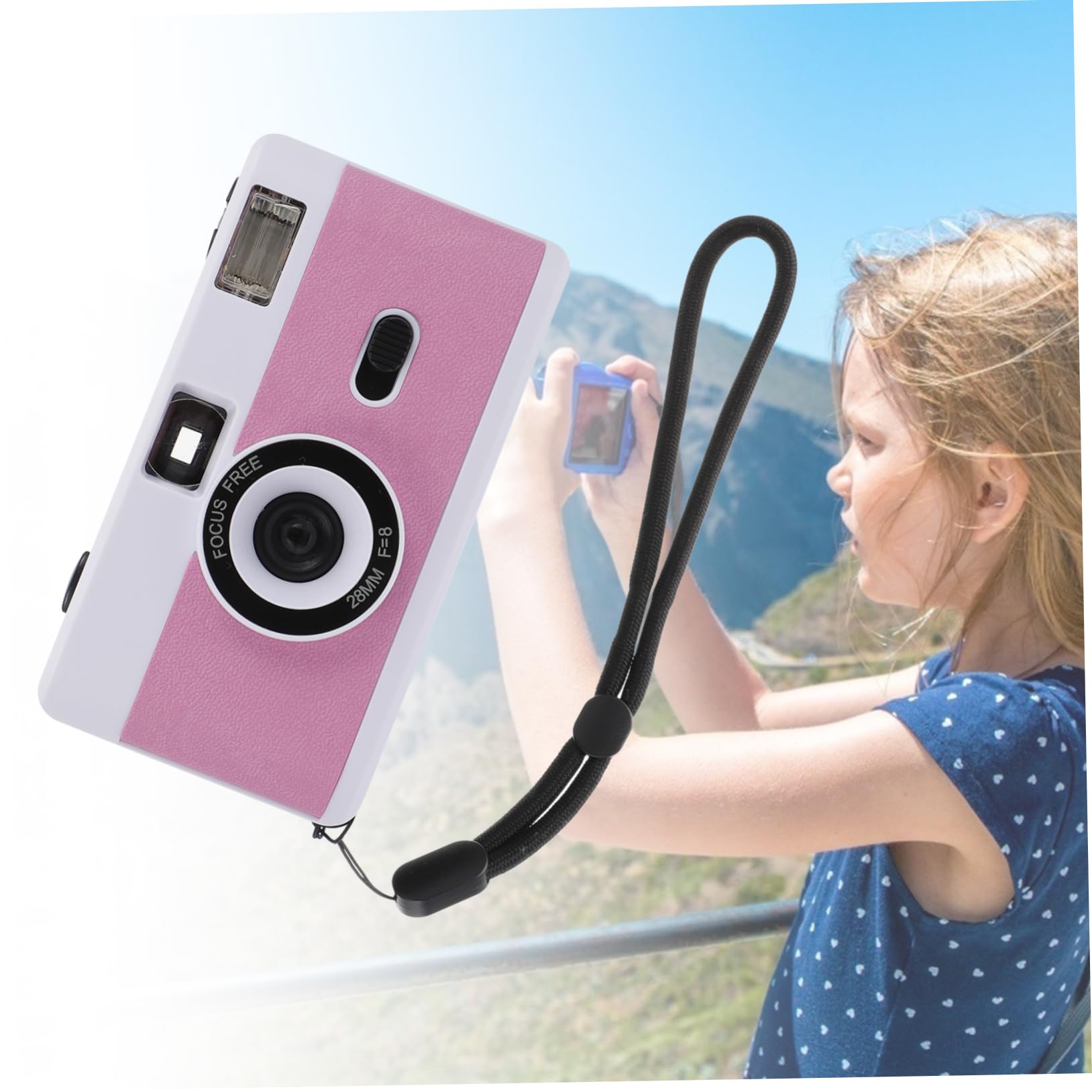 4 Pack Retro Film Camera Set - Vintage Plastic Reusable Camera with Built-in Flash, ABS Film Camera for Travel, Parties & Photography Enthusiasts