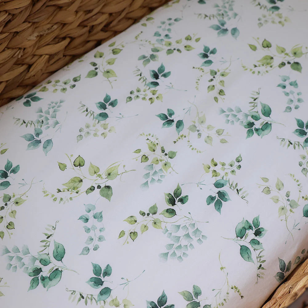 Soft & Breathable Bassinet Sheet & Changing Pad Cover - Snuggle Hunny Eden Collection - Perfect for Nursery, Baby Bedding, and Diaper Changes