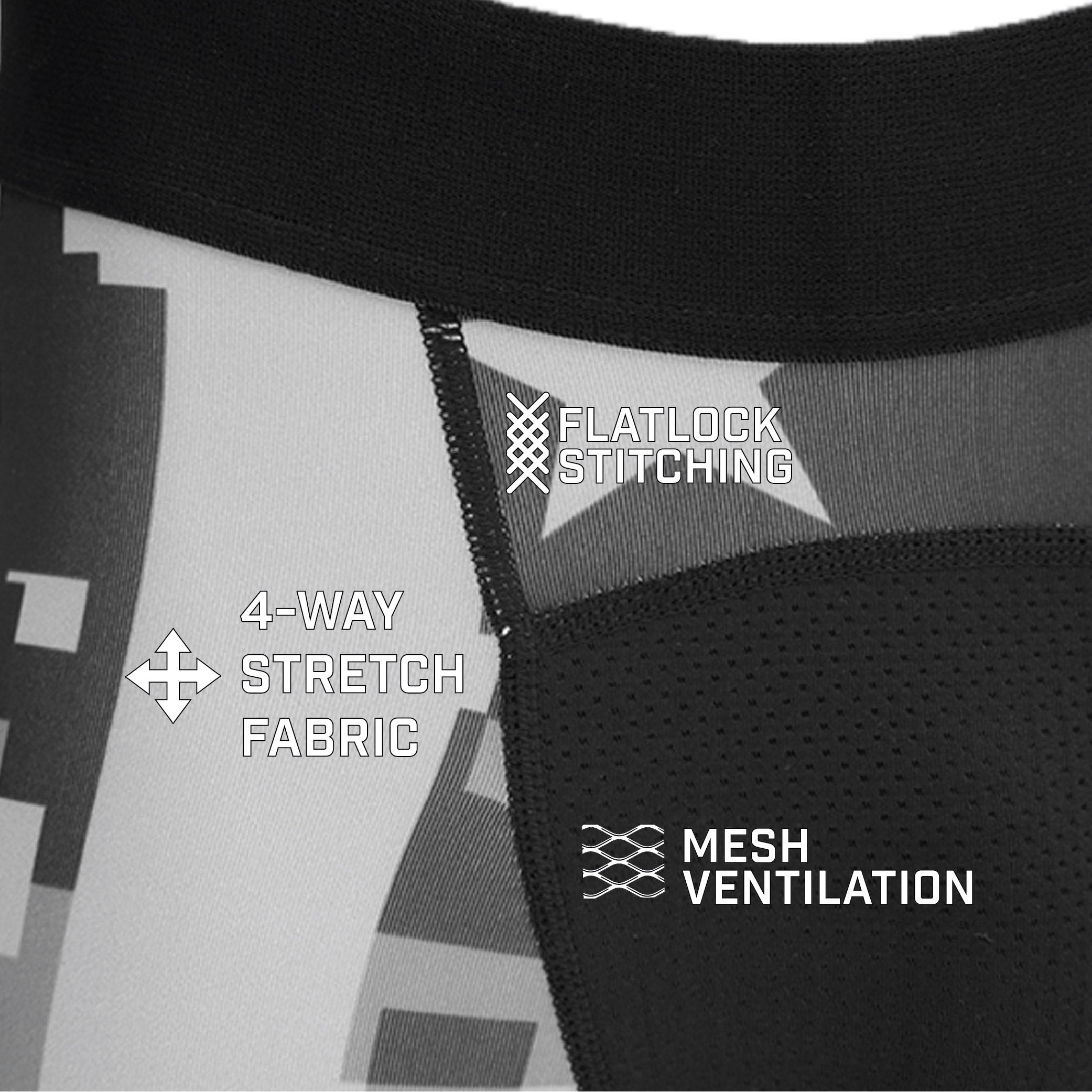 USA Flag 2.0 Compression Tights for Men & Women - High Performance Workout Leggings for Running, Gym, Yoga & Sports