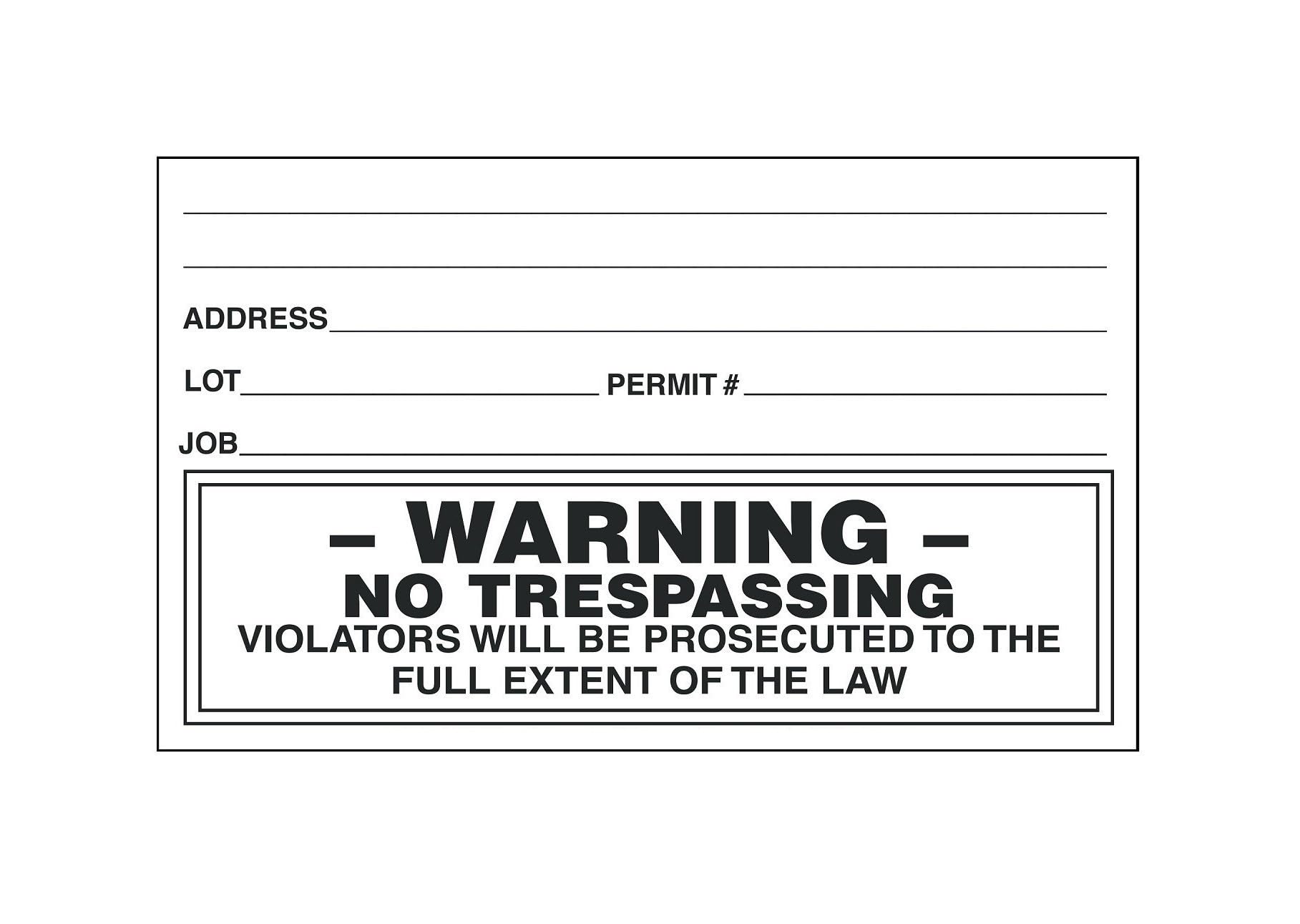 EZ Permit Box Decals - 10 Pack - High Visibility Reflective Stickers for Parking, Storage & Moving Boxes - Perfect for Home Organization & Office Labeling