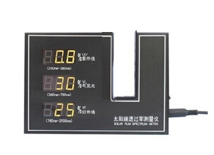 Solar Film Transmission Meter - USB Rechargeable Tester for Visible Light, Infrared & UV Transmittance Measurement | Perfect for Automotive Tinting, Window Films & Solar Panel Testing