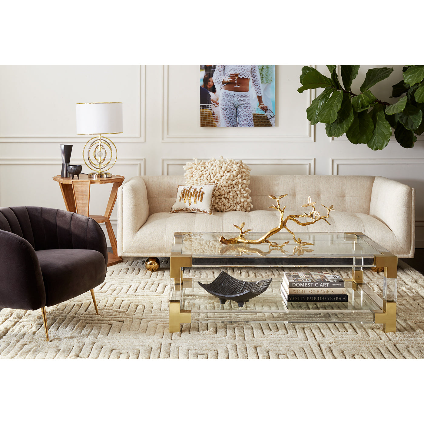 Claridge 90 Sofa - Modern 3-Seater Couch with Premium Upholstery for Living Room, Lounge & Family Room Comfort