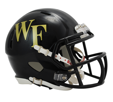 Wake Forest Riddell Speed Mini Football Helmet - Authentic Collectible & Display Piece for Sports Fans, Home Office Decor, and Game Day Memorabilia