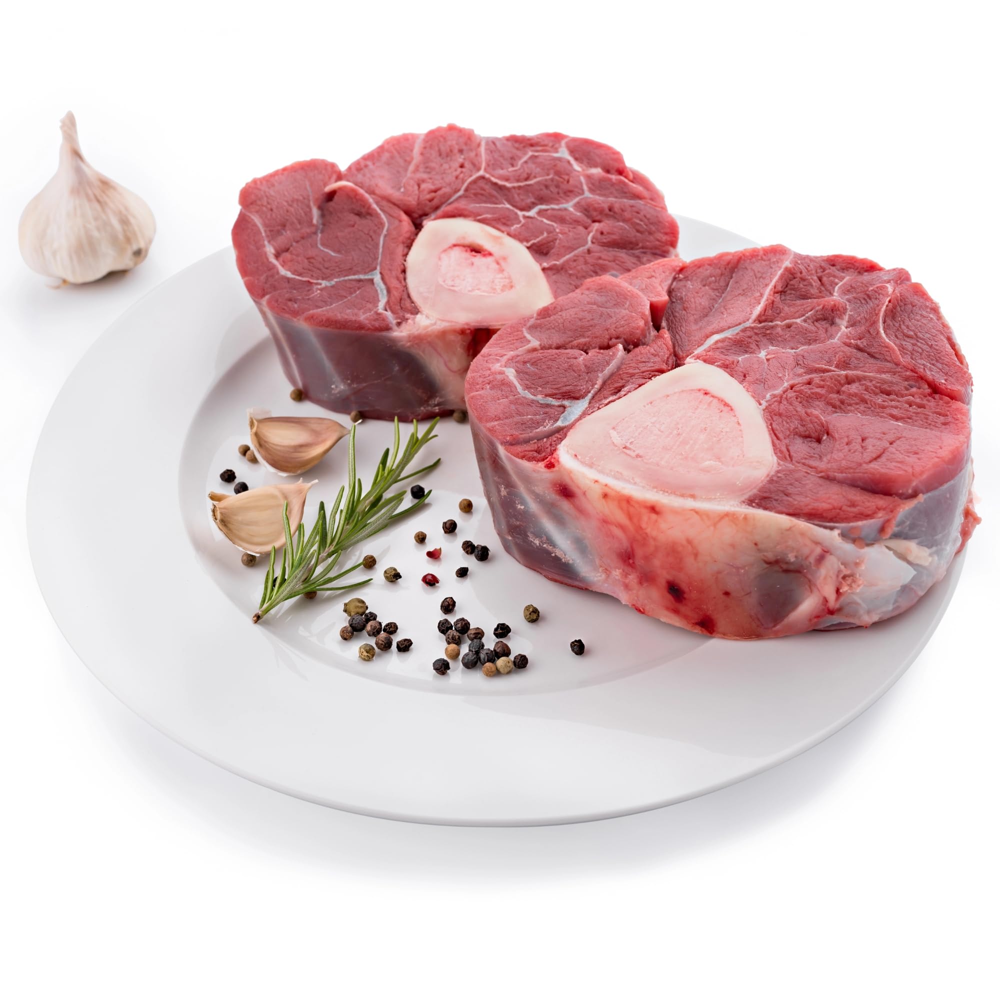 Premium Veal Osso Bucco - 3-Inch Center Cut Hindshank (7-8 Pieces, 10 lbs) | Gourmet Italian Braised Dish for Fine Dining & Special Occasions