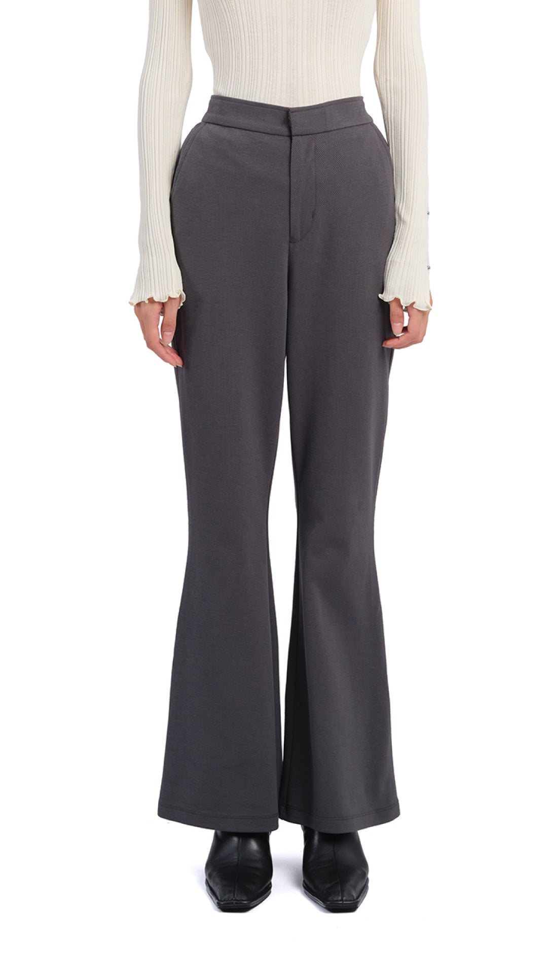 Trendy Idol Pants for Women - High Waisted Stretchy Comfortable Casual Trousers - Perfect for Daily Wear, Work, and Street Style Fashion