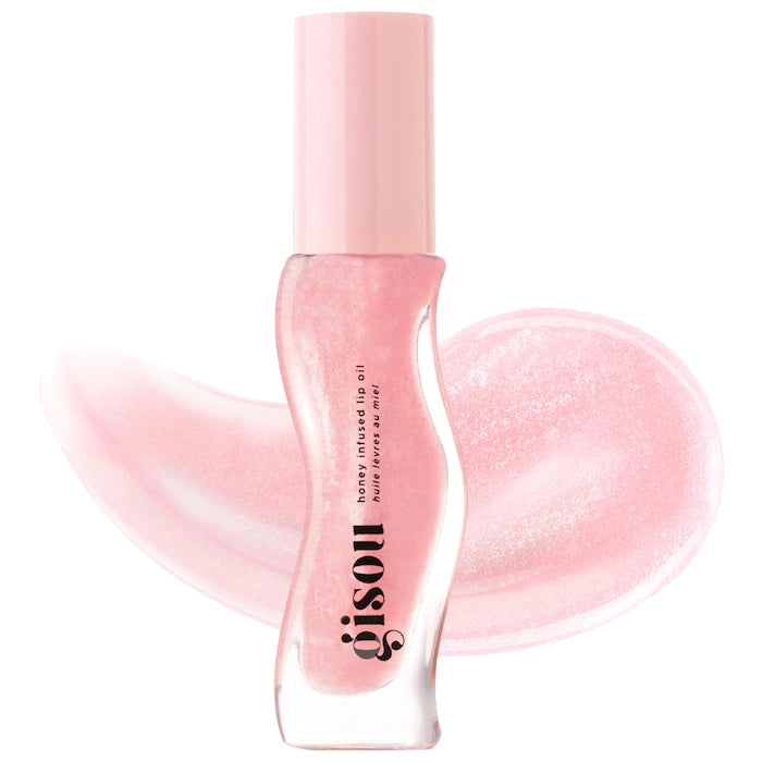 Gisou Honey Infused Hydrating Lip Oil - Nourishing & Moisturizing Lip Treatment with Natural Ingredients - Perfect for Dry Lips, Daily Care & Nighttime Lip Routine