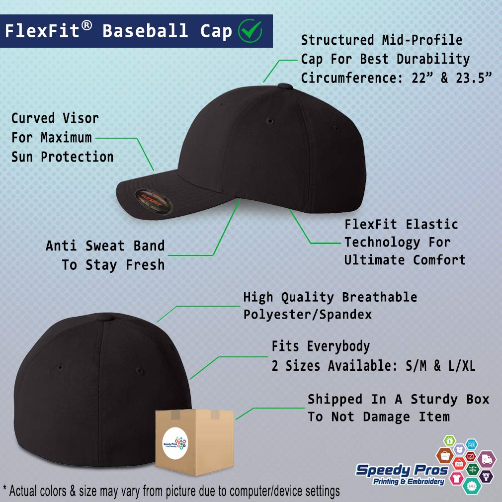 Flexfit Hats for Men & Women - Germany Eagle Deutschland Embroidered Polyester Cap - Perfect for Outdoor Sports, Travel and Casual Wear