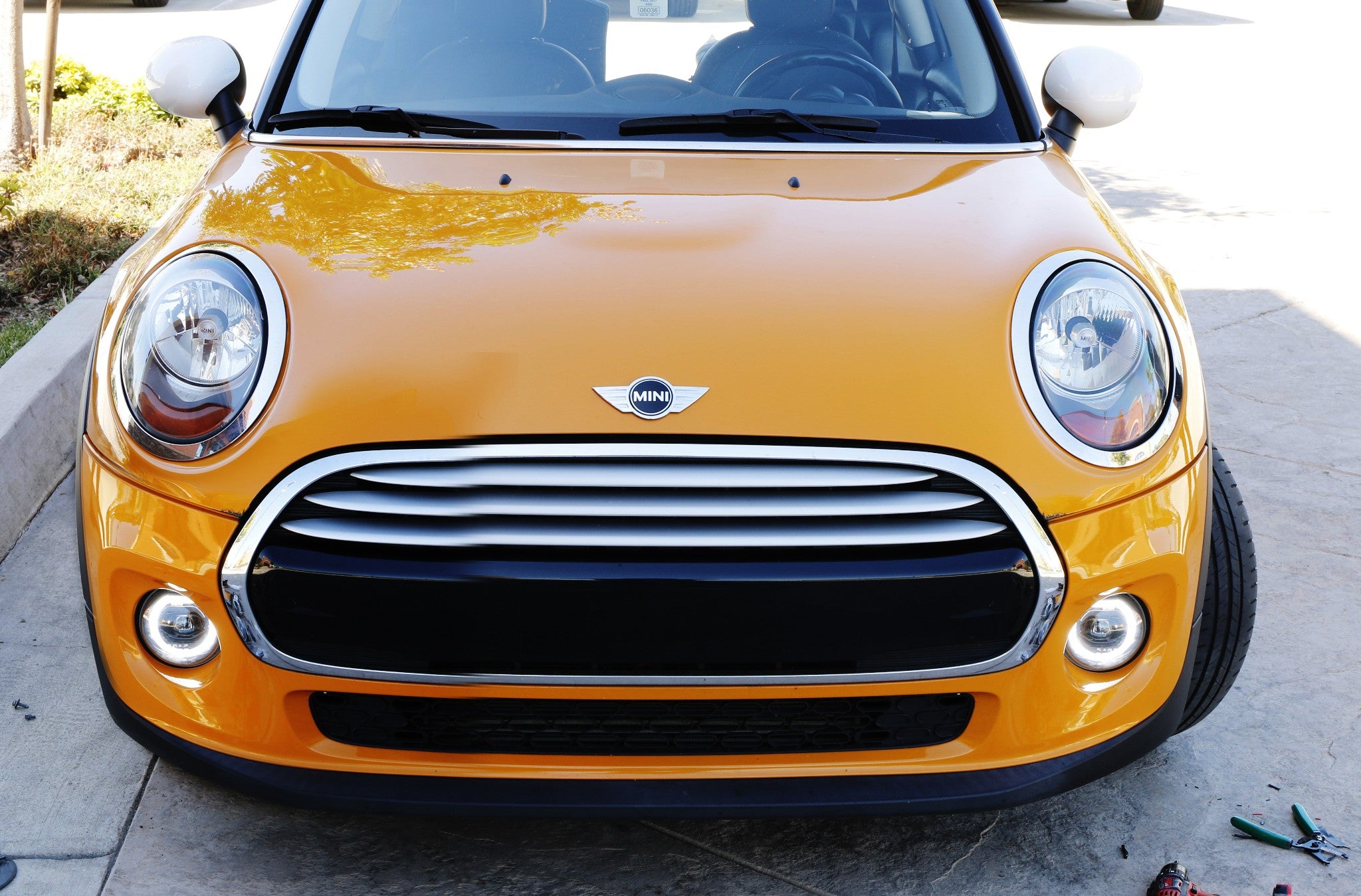 30W Full LED Halo Ring DRL Parking Fog Light Kit for 2015+ 3rd Gen MINI Cooper - Upgrade Headlights for Enhanced Visibility & Style