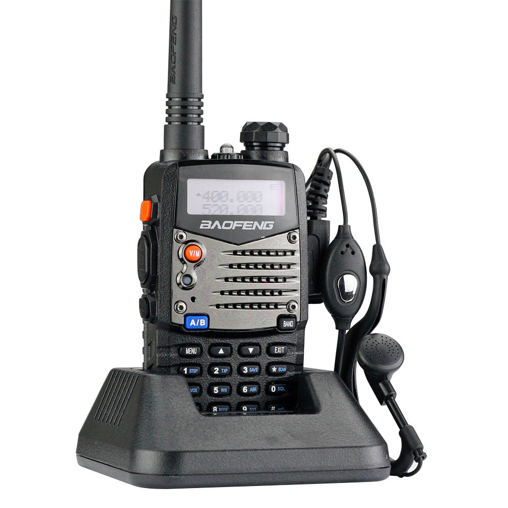 Baofeng UV-5RA Dual Band Two-Way Radio | 4W/1W Power | 128 Channels | FM Radio | Emergency Communication | Perfect for Outdoor Adventures, Hiking, Camping & Security Teams