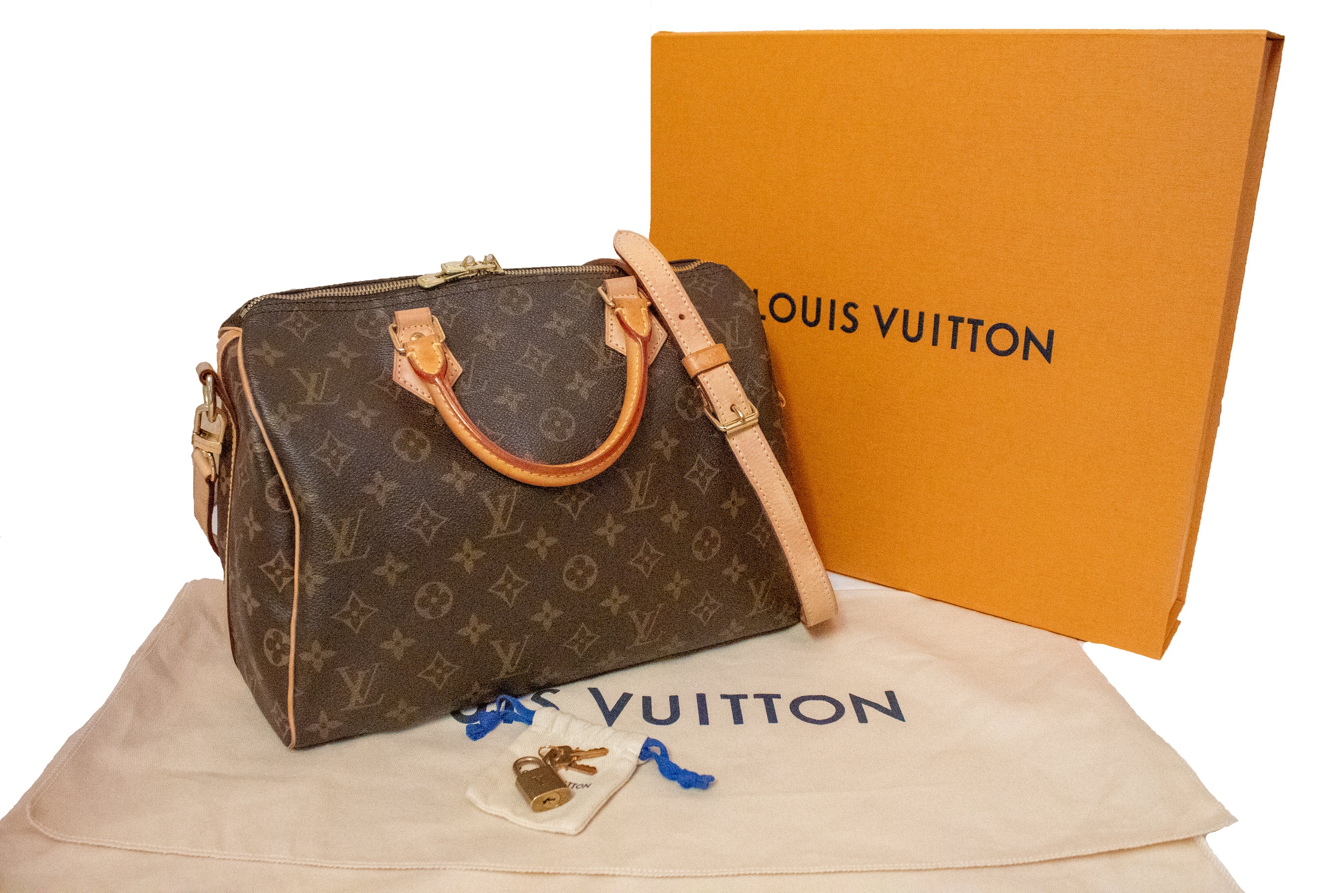 Authentic Louis Vuitton Monogram Speedy 30 Bandouliere Crossbody Bag - Luxury Designer Handbag for Women, Perfect for Work, Travel & Everyday Use