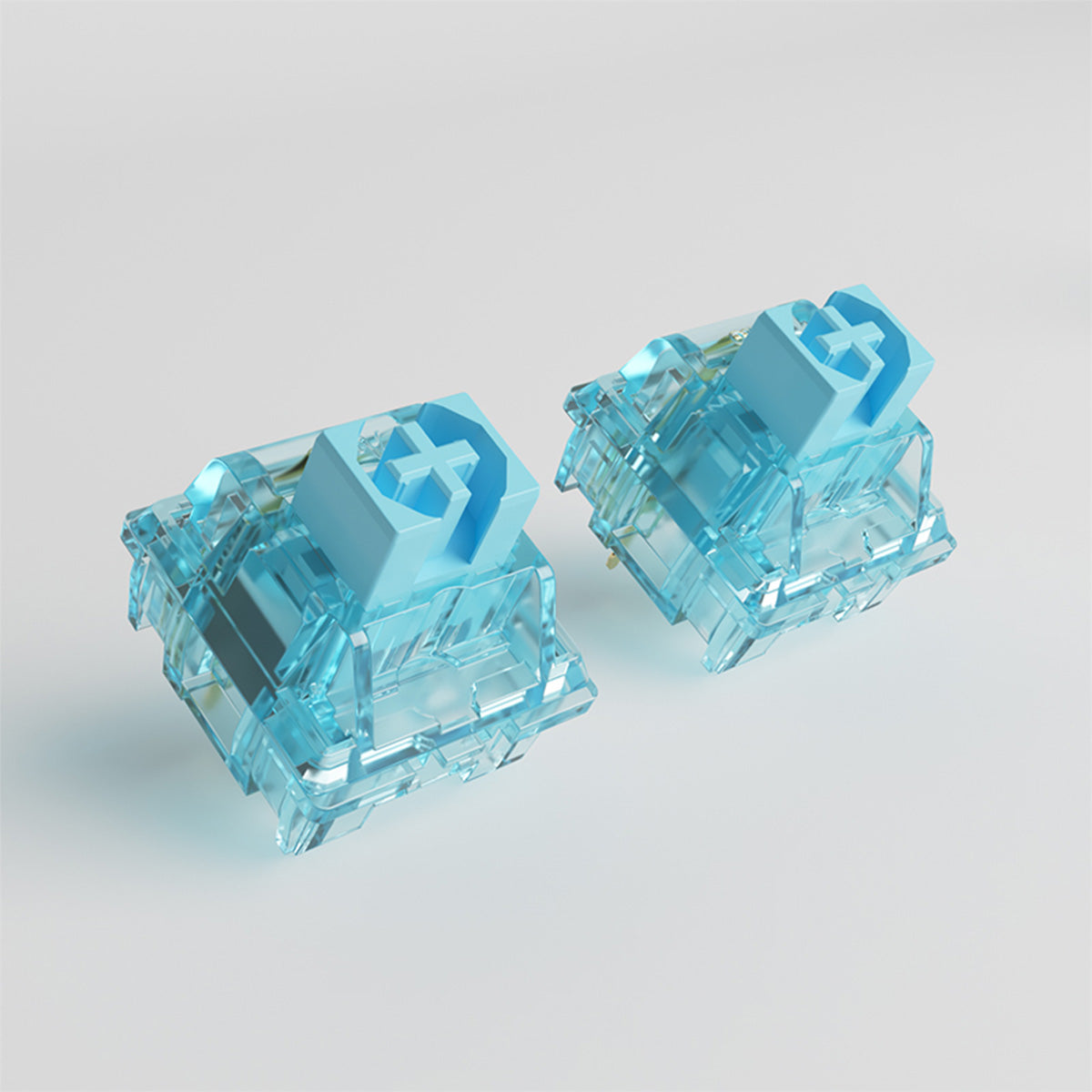 Akko CS Jelly Blue Mechanical Keyboard Switches - 45 Pack | Tactile Clicky Switches for Gaming & Typing | Compatible with DIY Custom Keyboards