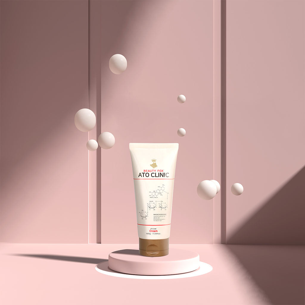BEAUTY FOX ATO Clinic Cream 160g - Korean Moisturizing Face Cream for Dry & Sensitive Skin - Perfect for Night Care & Daily Hydration